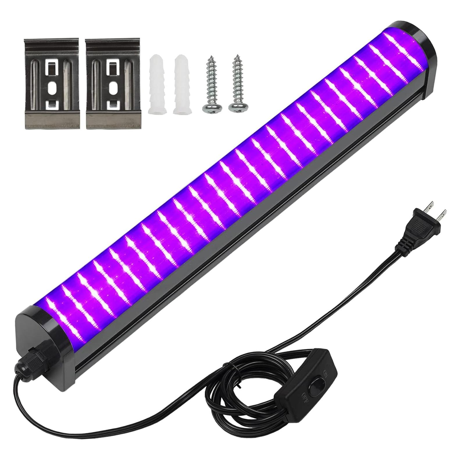 Barra de luz negra LED 25W CICINY 72 chips UV 395-405nm