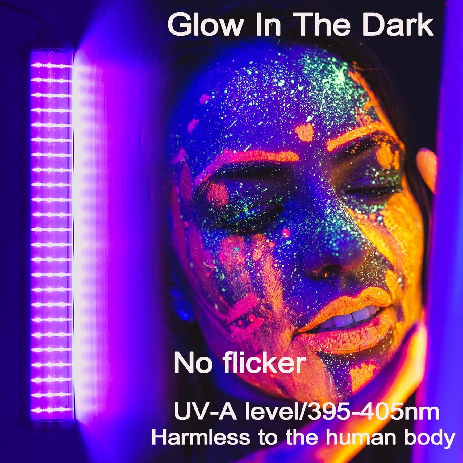 Barra de luz negra LED 25W CICINY 72 chips UV 395-405nm