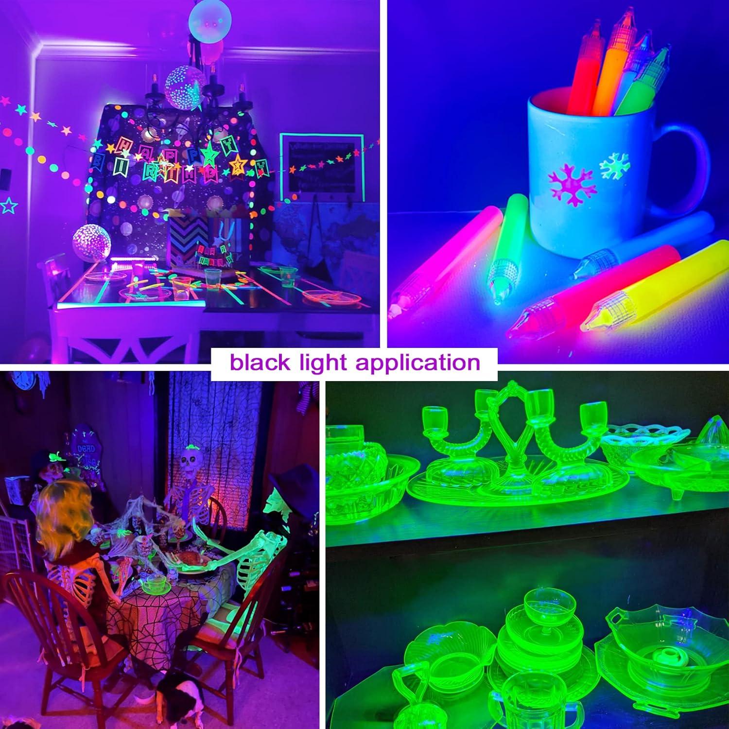 Barra de luz negra LED 25W CICINY 72 chips UV 395-405nm