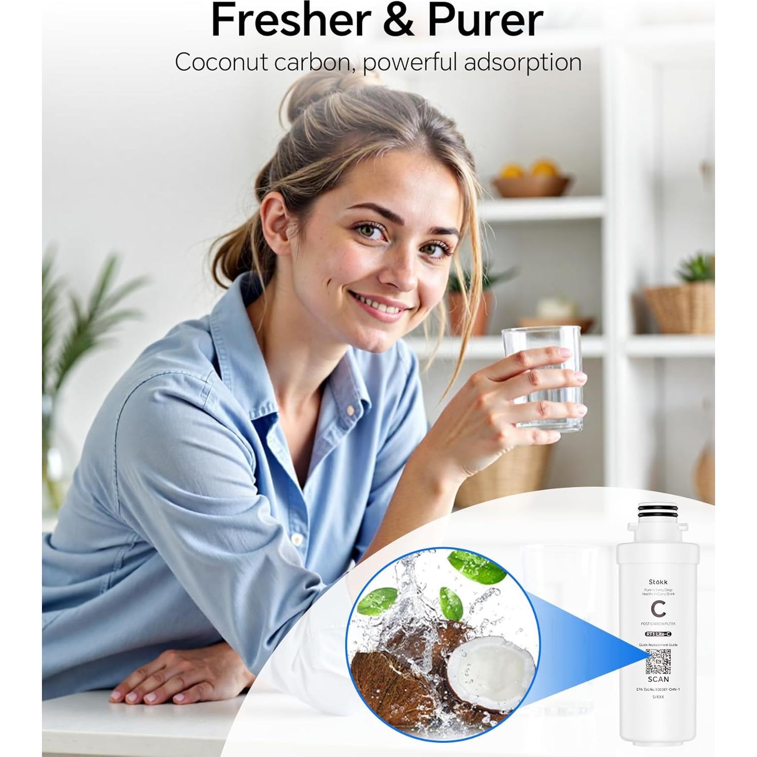 Purificador de Agua Stokk T1 Lite 6 Etapas Compacto Blanco