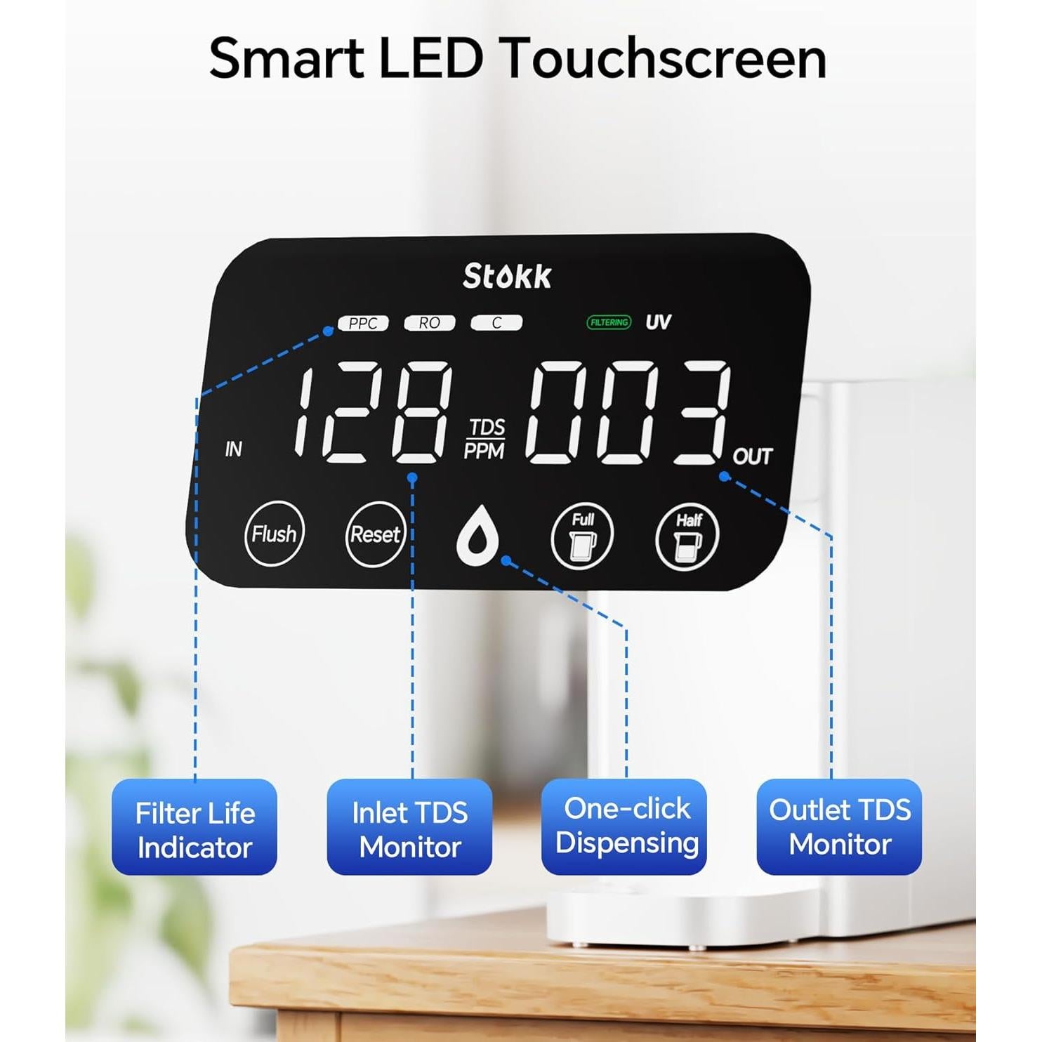 Purificador de Agua Stokk T1 Lite 6 Etapas Compacto Blanco