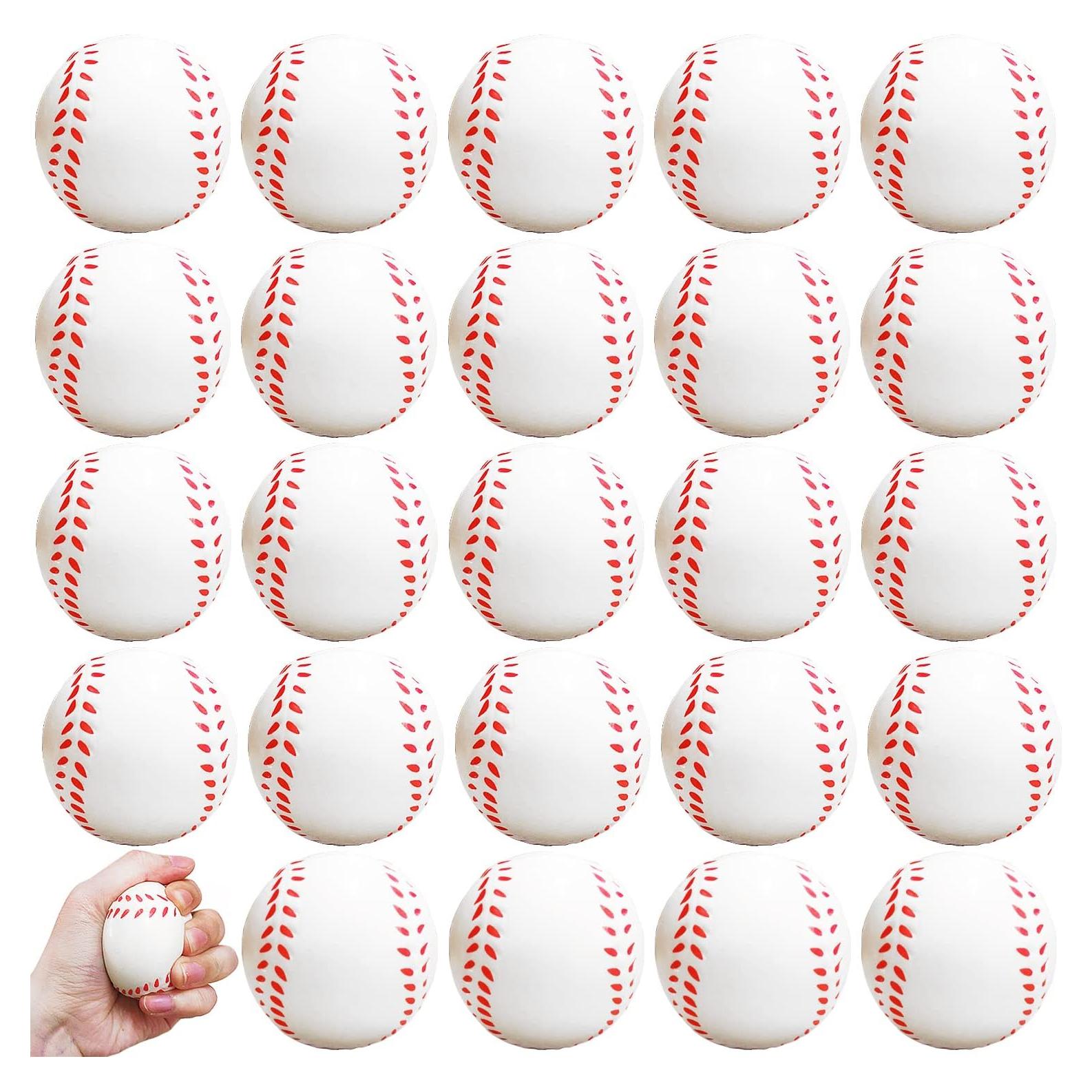 24 Pelotas de Estrés de Béisbol Dshengoo 6.1 cm Alivio Ansiedad