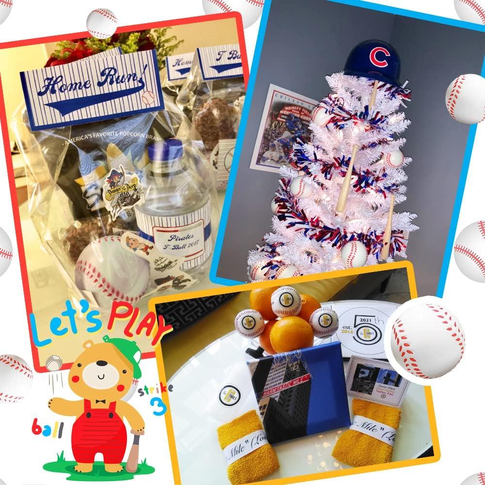 24 Pelotas de Estrés de Béisbol Dshengoo 6.1 cm Alivio Ansiedad