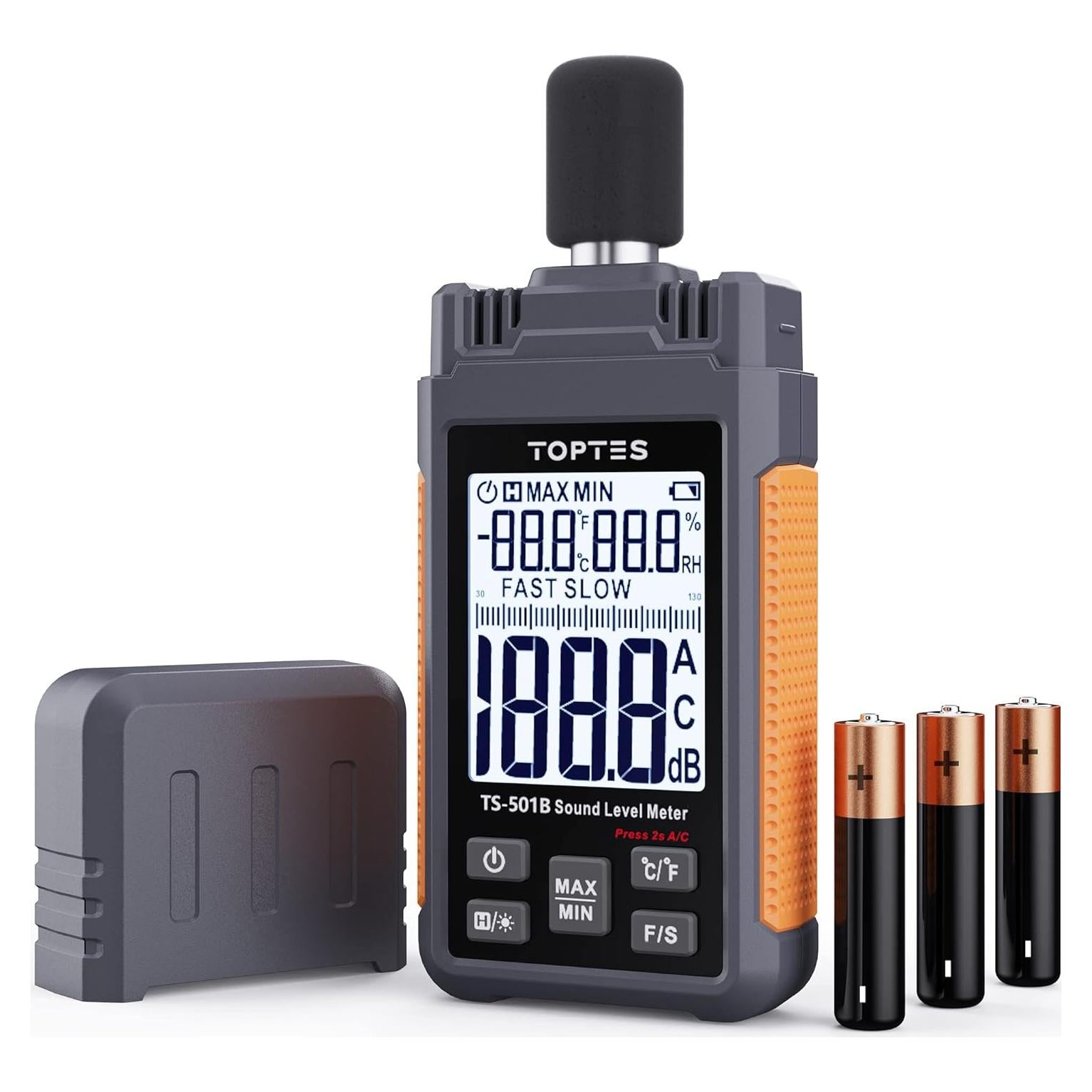 Medidor de Decibelios TopTes TS-501B SPL Portátil 30-130dB