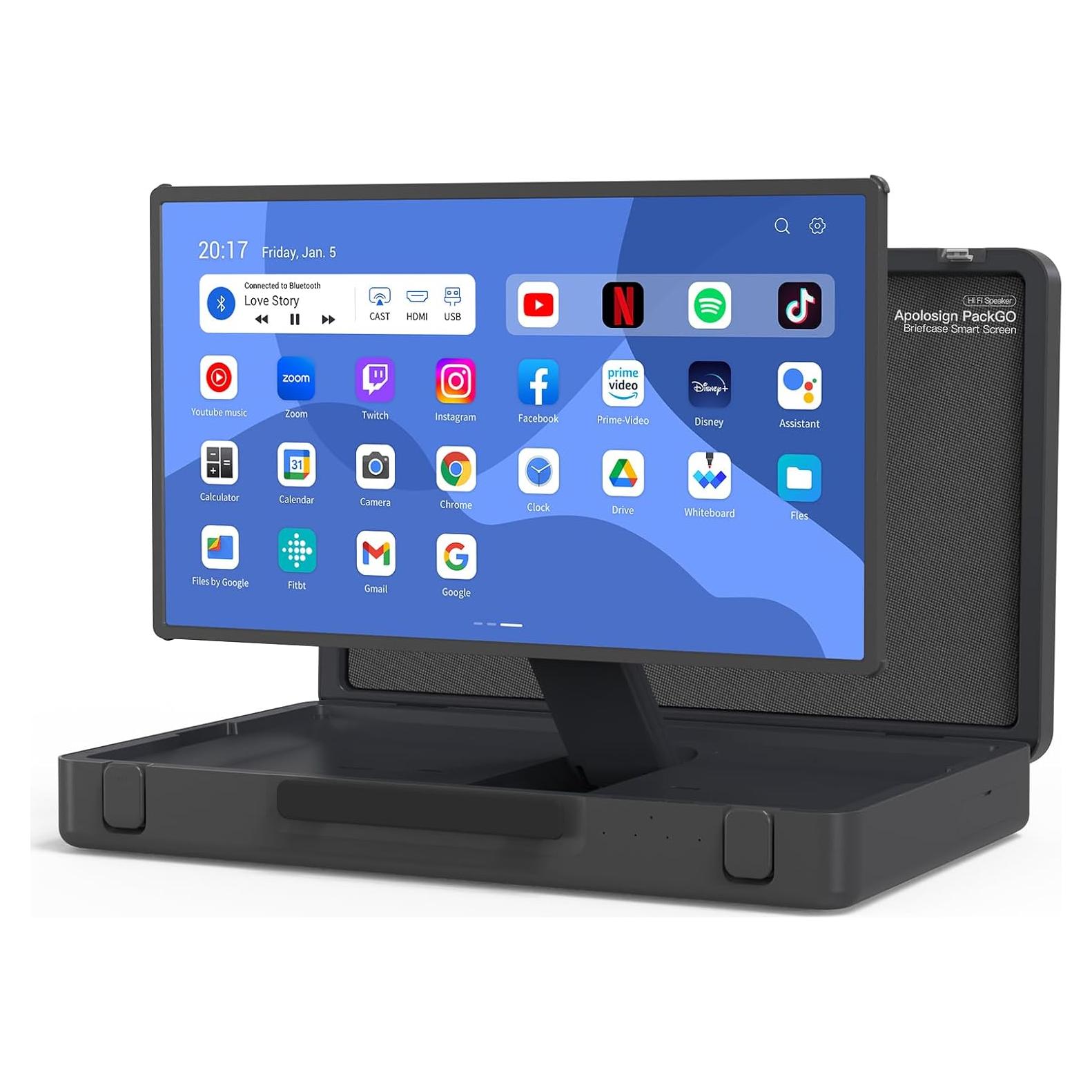 Sistema de Entretenimiento Portátil Apolosign Packgo 27" Gris