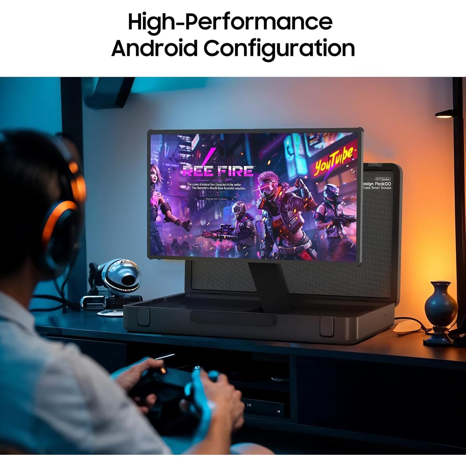 Sistema de Entretenimiento Portátil Apolosign Packgo 27" Gris