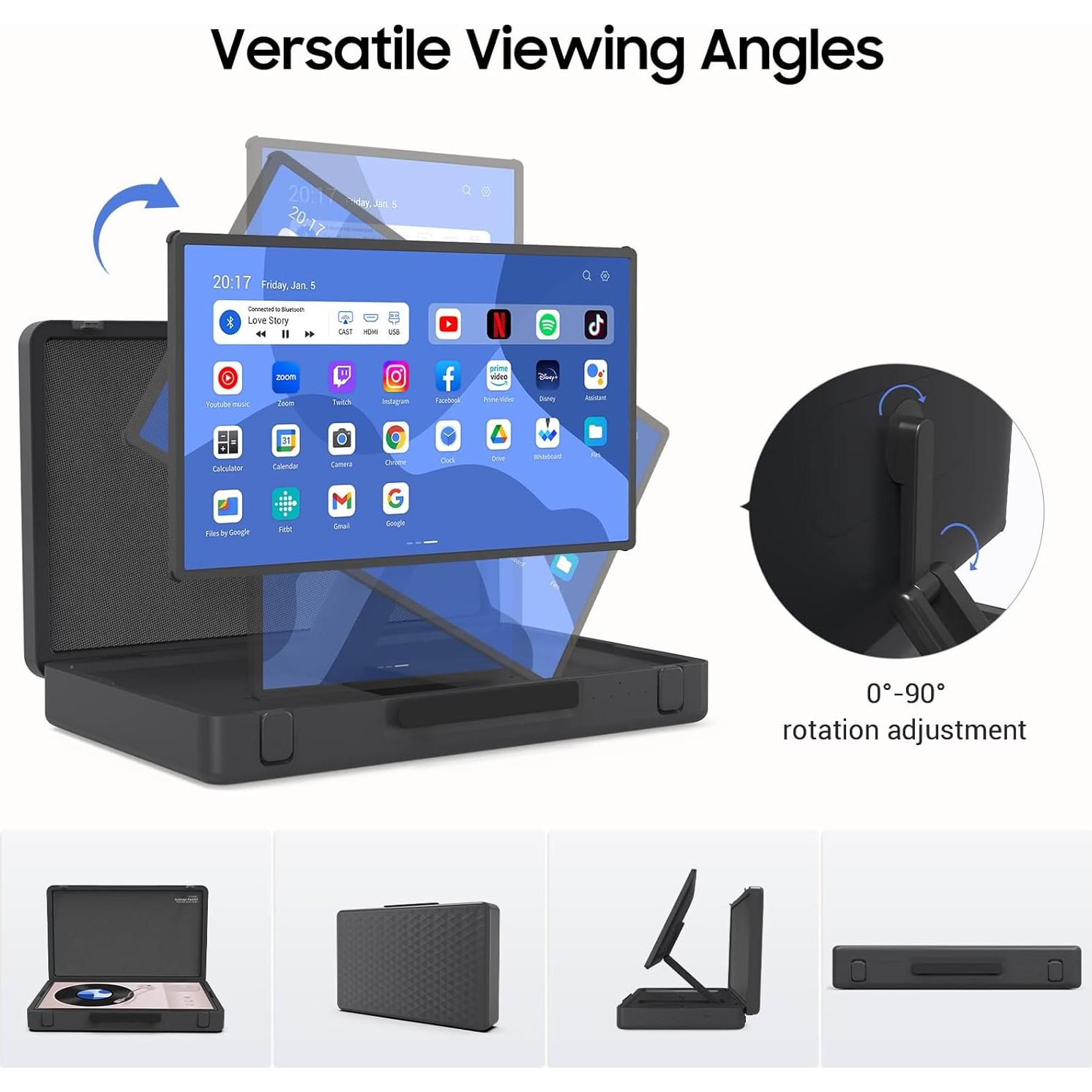 Sistema de Entretenimiento Portátil Apolosign Packgo 27" Gris