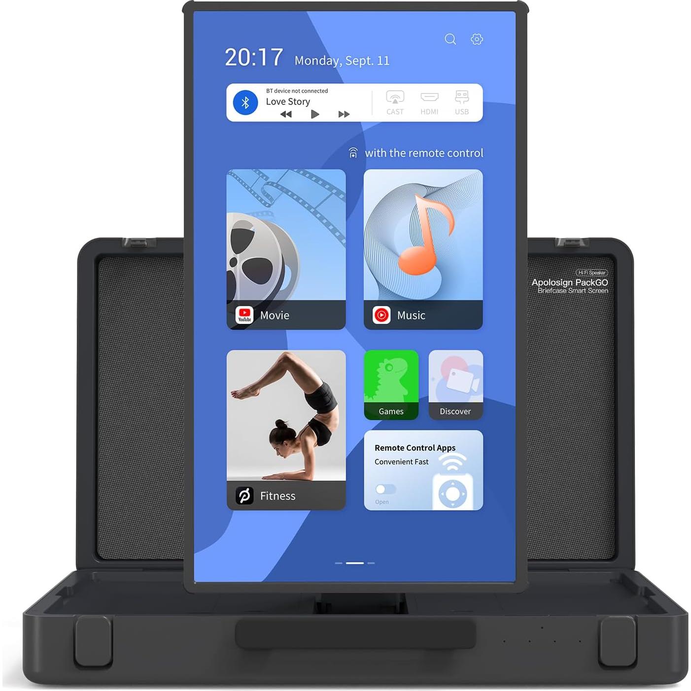 Sistema de Entretenimiento Portátil Apolosign Packgo 27" Gris