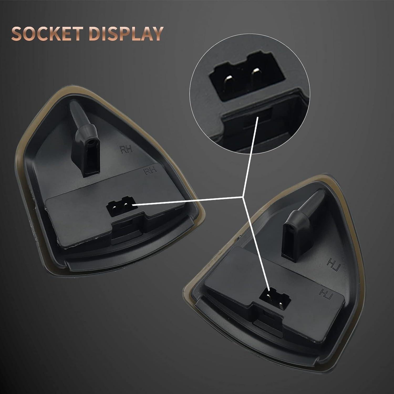 Luz de señal de giro LED ahumada Dodge Ram 1500 2500 3500 2010-2018