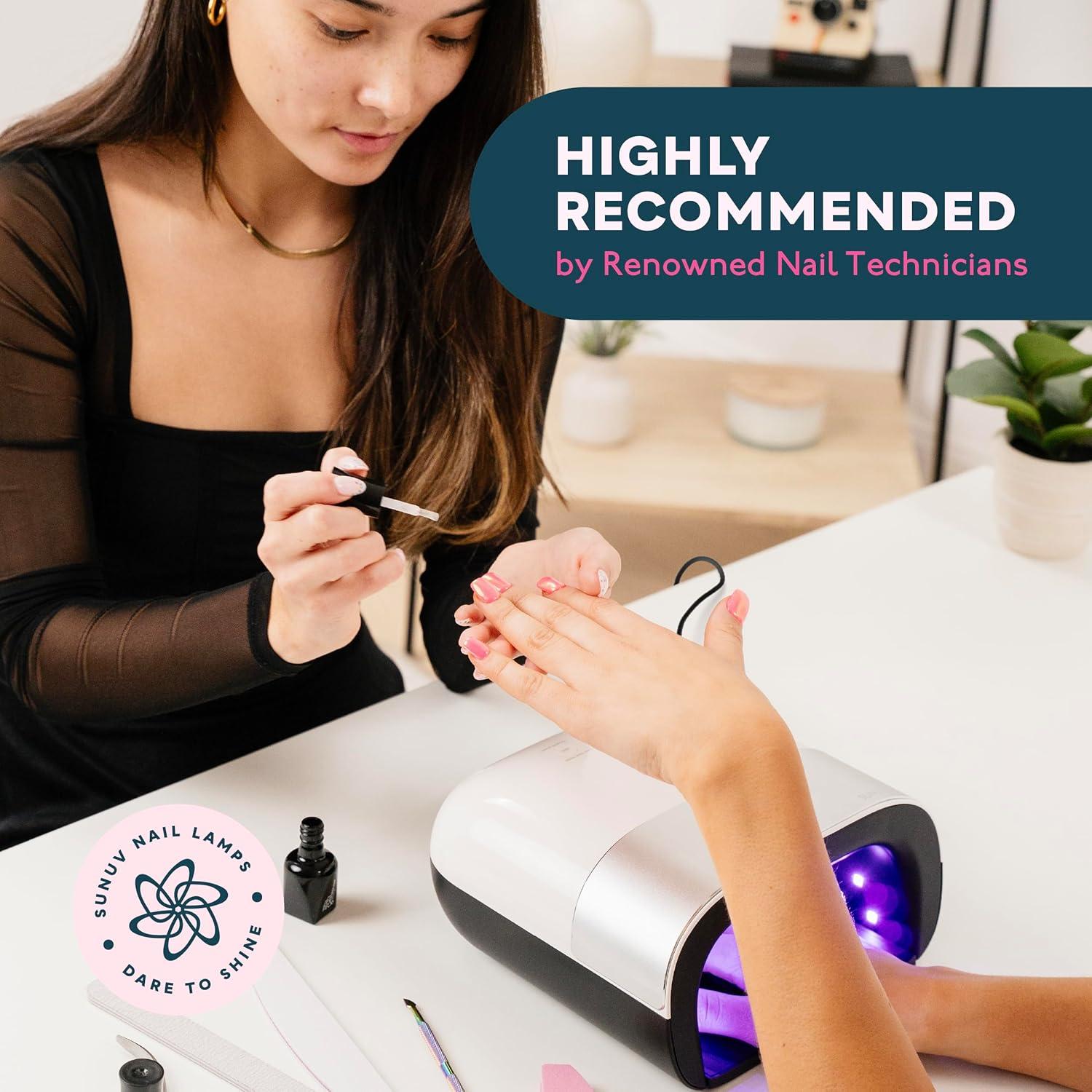 Lámpara UV LED SUNUV SUN3 para Uñas de Gel, 39 Perlas, 4 Temporizadores