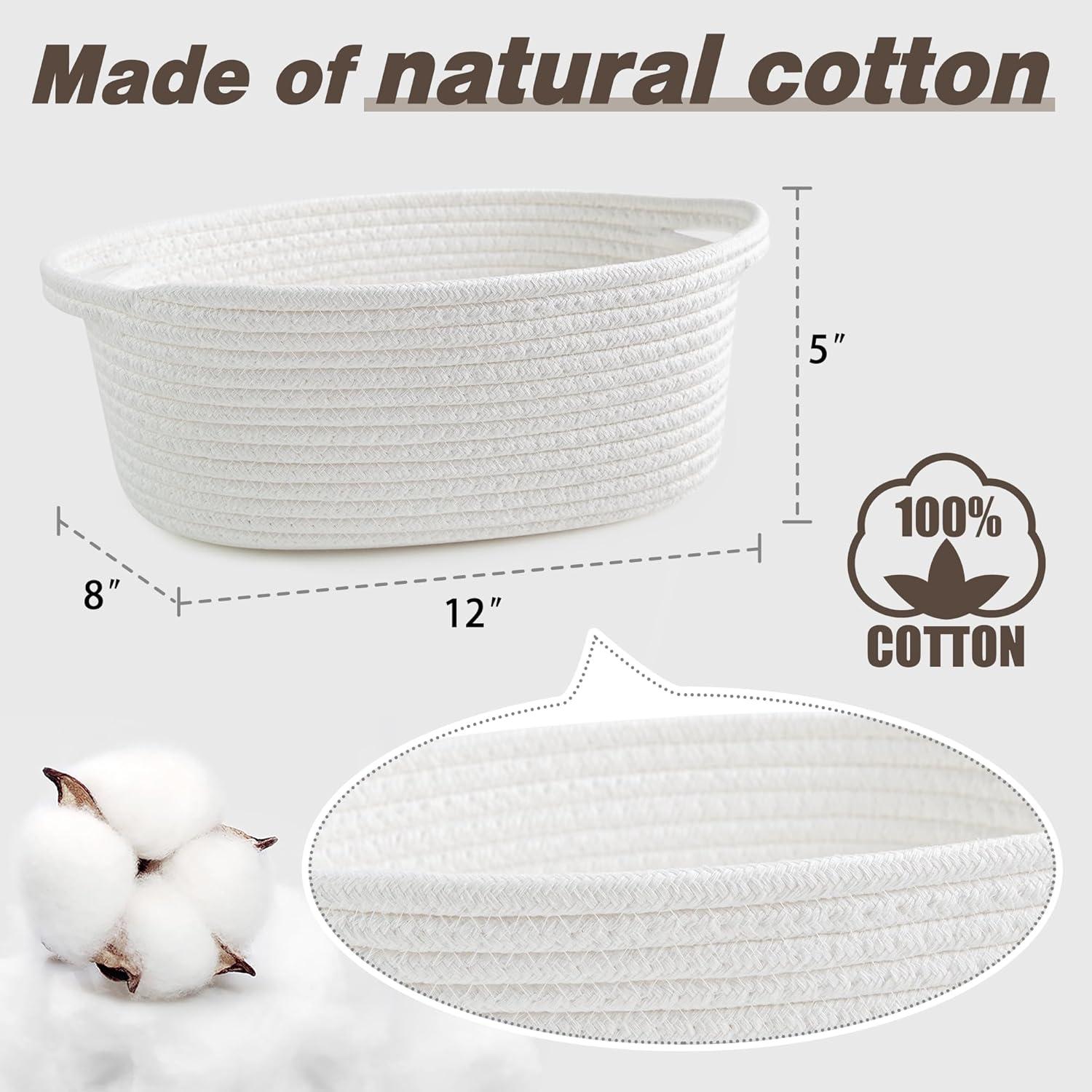 Cesta de Almacenamiento Yeeeasy Blanca 31.75x21.59x13.97 cm