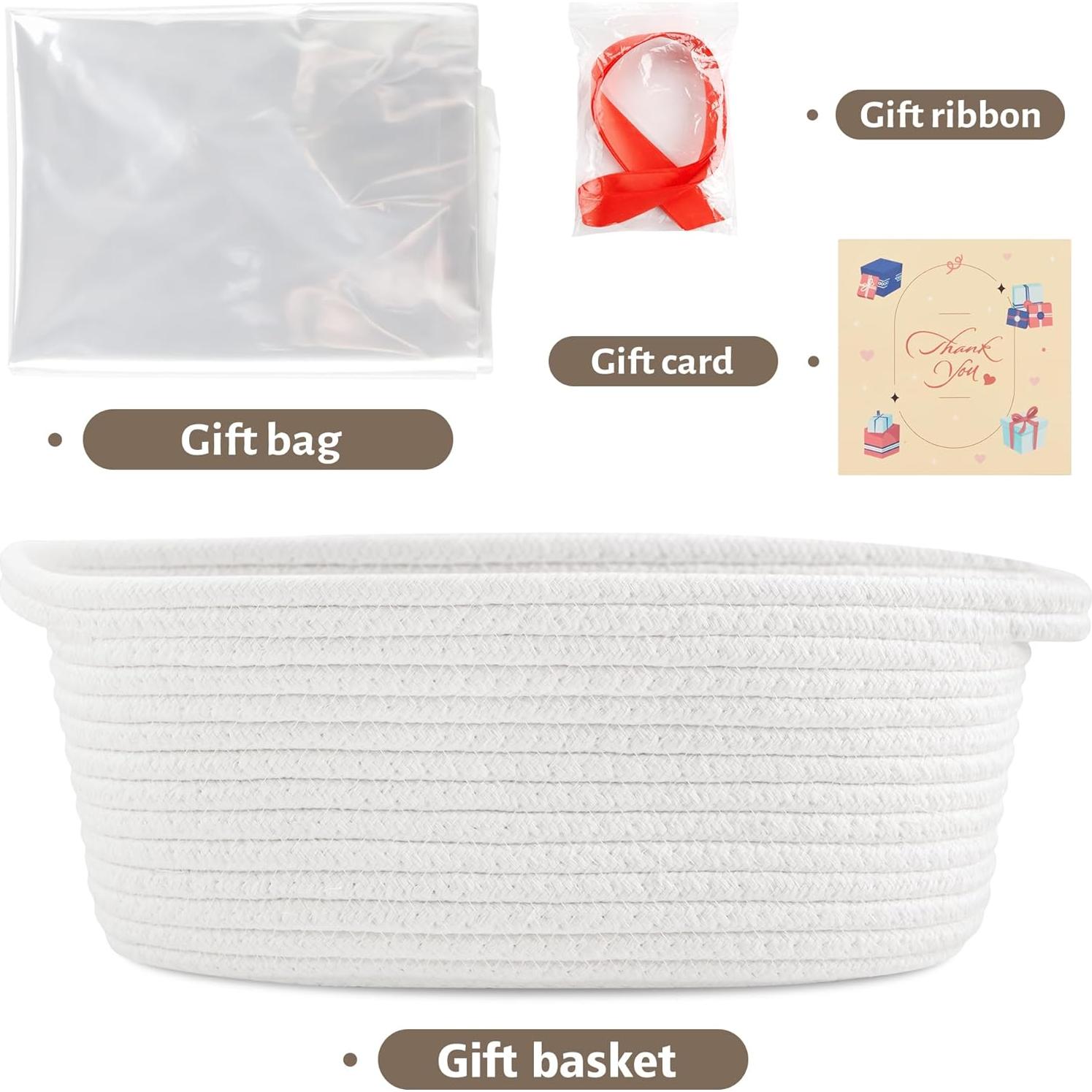 Cesta de Almacenamiento Yeeeasy Blanca 31.75x21.59x13.97 cm