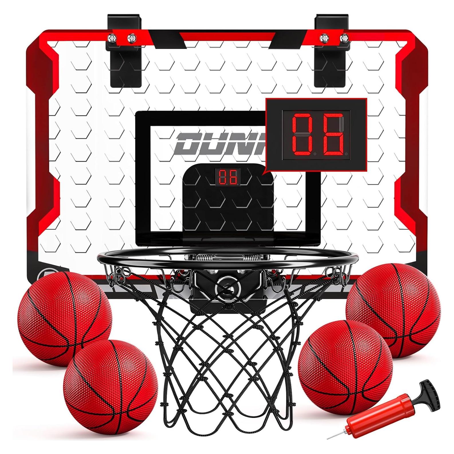 Aro de Baloncesto TEMI HFD002A-22 con Marcador y 4 Pelotas