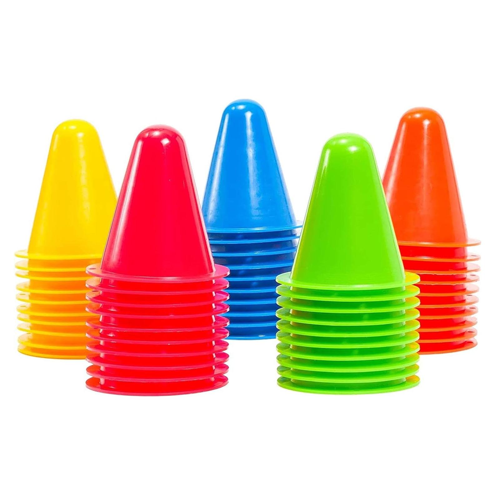 Paquete de 50 Conos Mini Juvale para Entrenamiento Deportivo