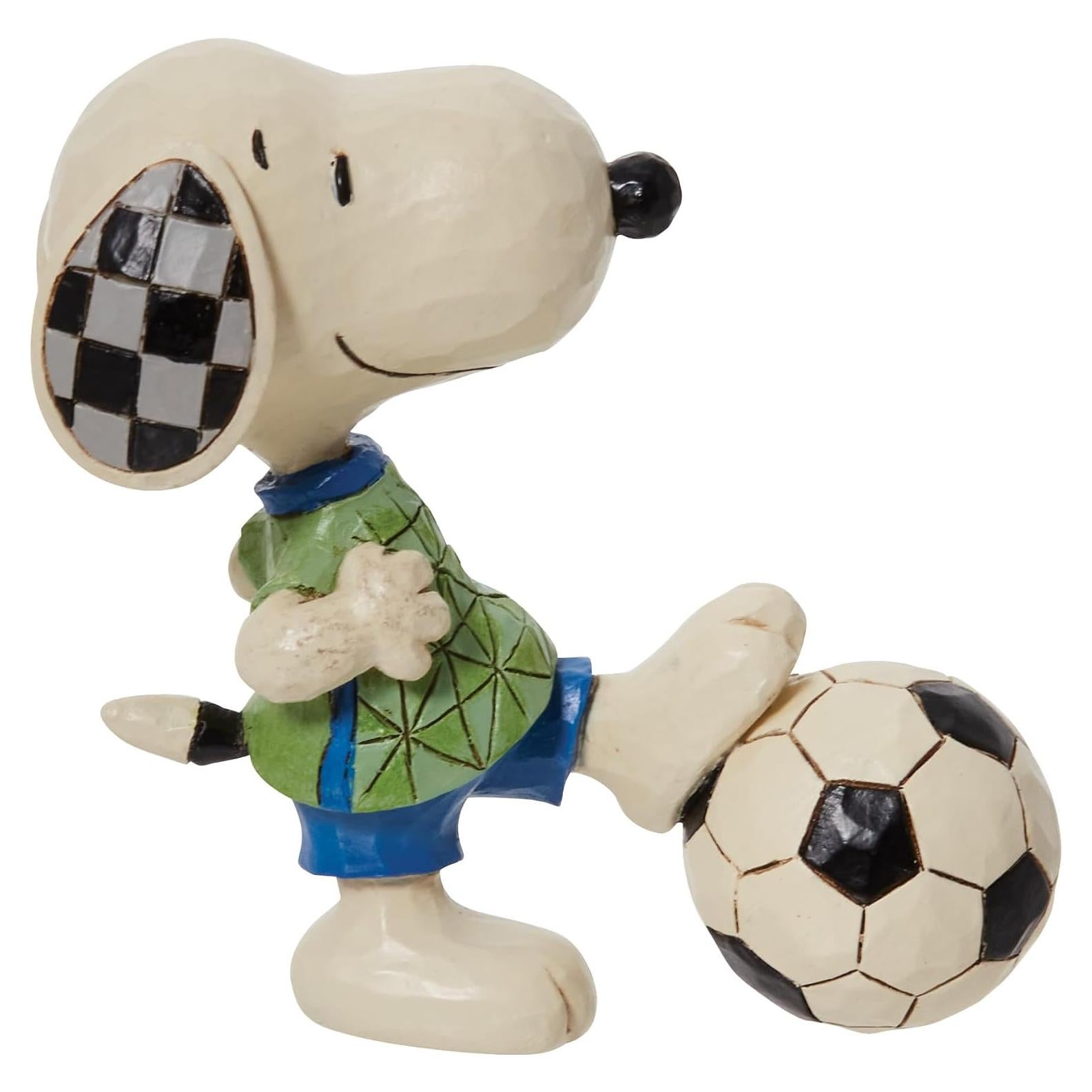 Figura Enesco Jim Shore Snoopy Fútbol 7.62 cm Multicolor