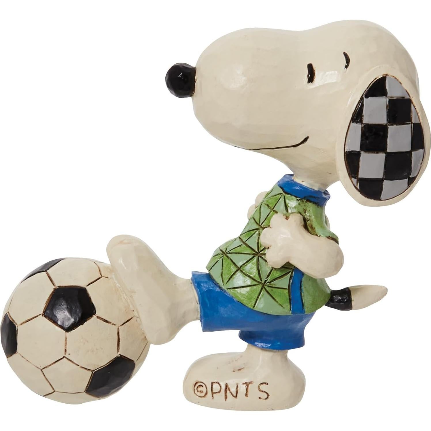 Figura Enesco Jim Shore Snoopy Fútbol 7.62 cm Multicolor