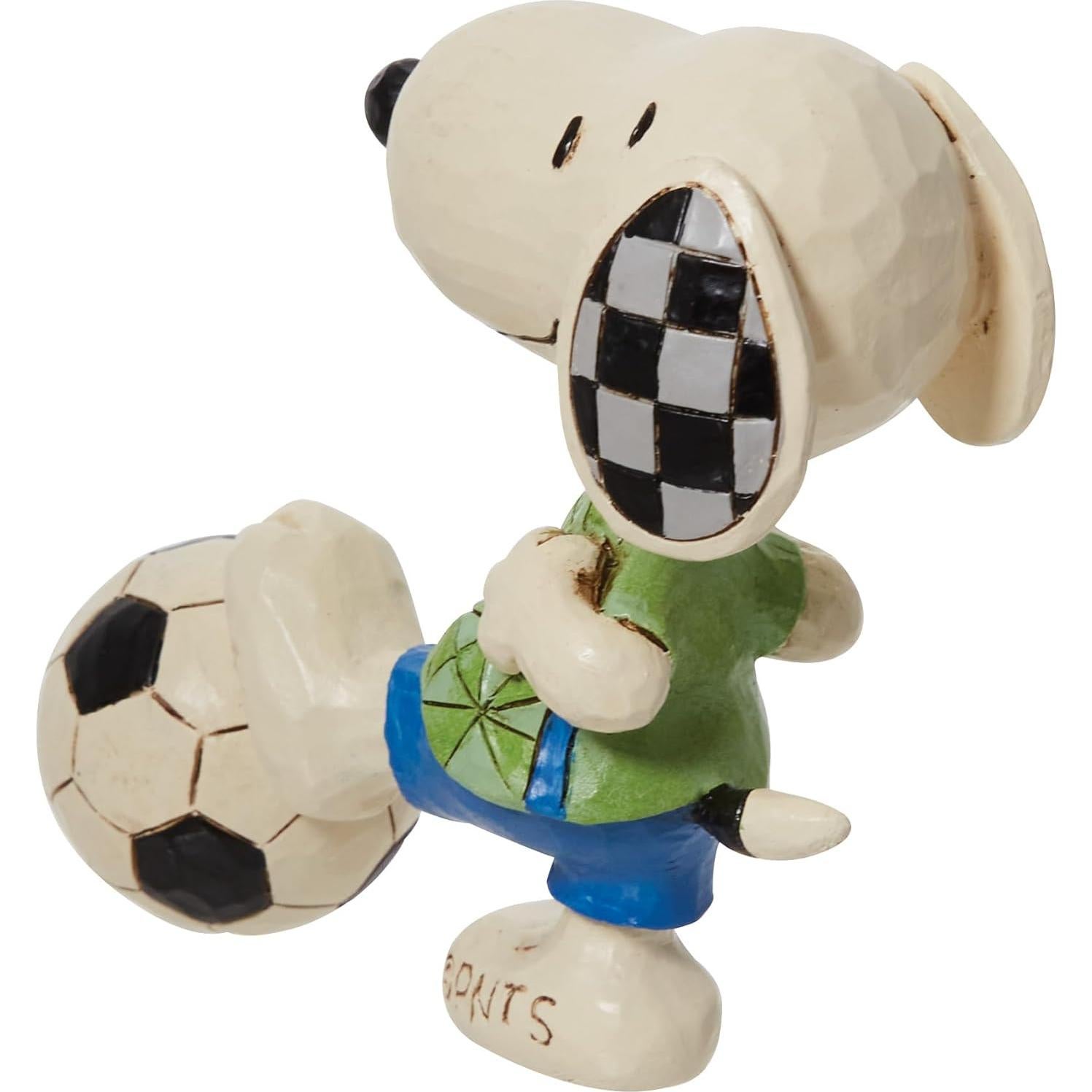 Figura Enesco Jim Shore Snoopy Fútbol 7.62 cm Multicolor