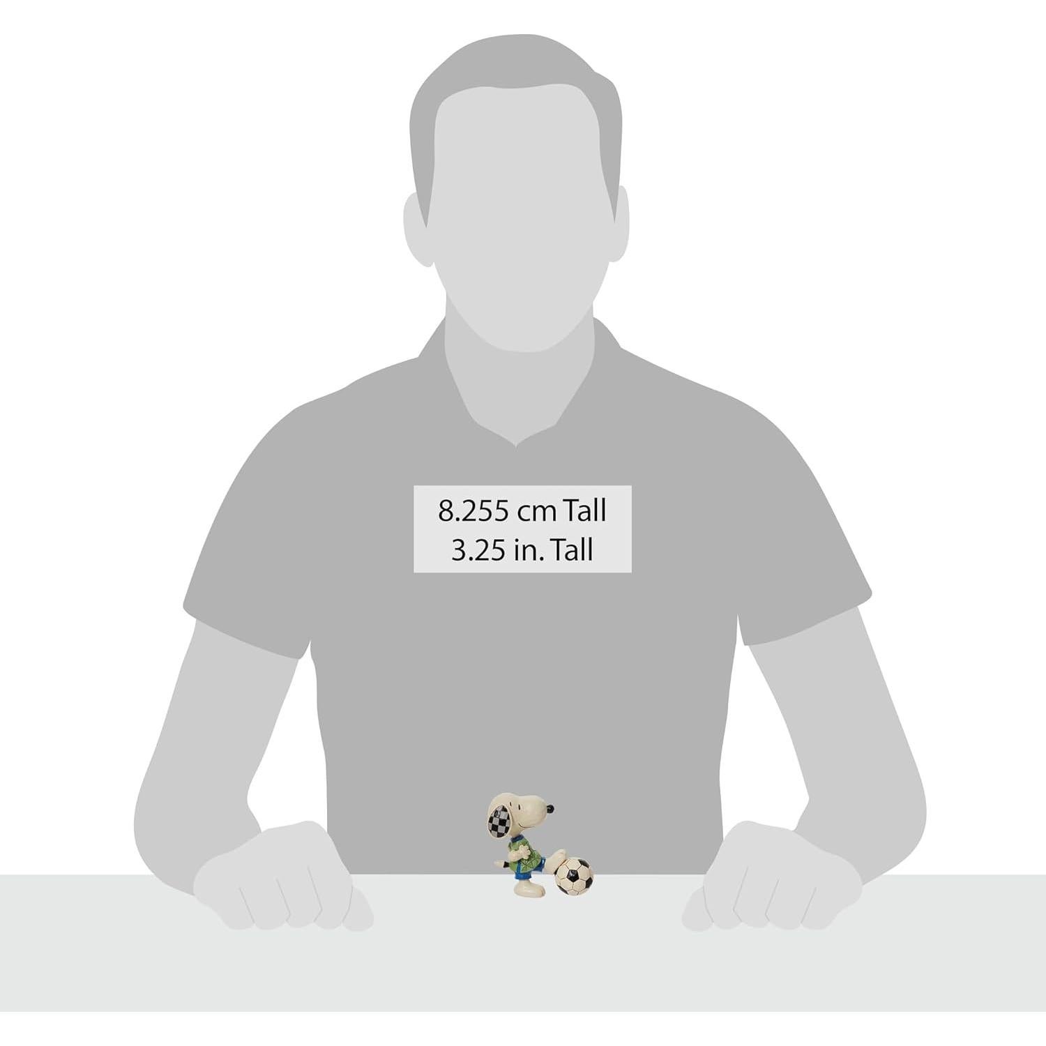 Figura Enesco Jim Shore Snoopy Fútbol 7.62 cm Multicolor