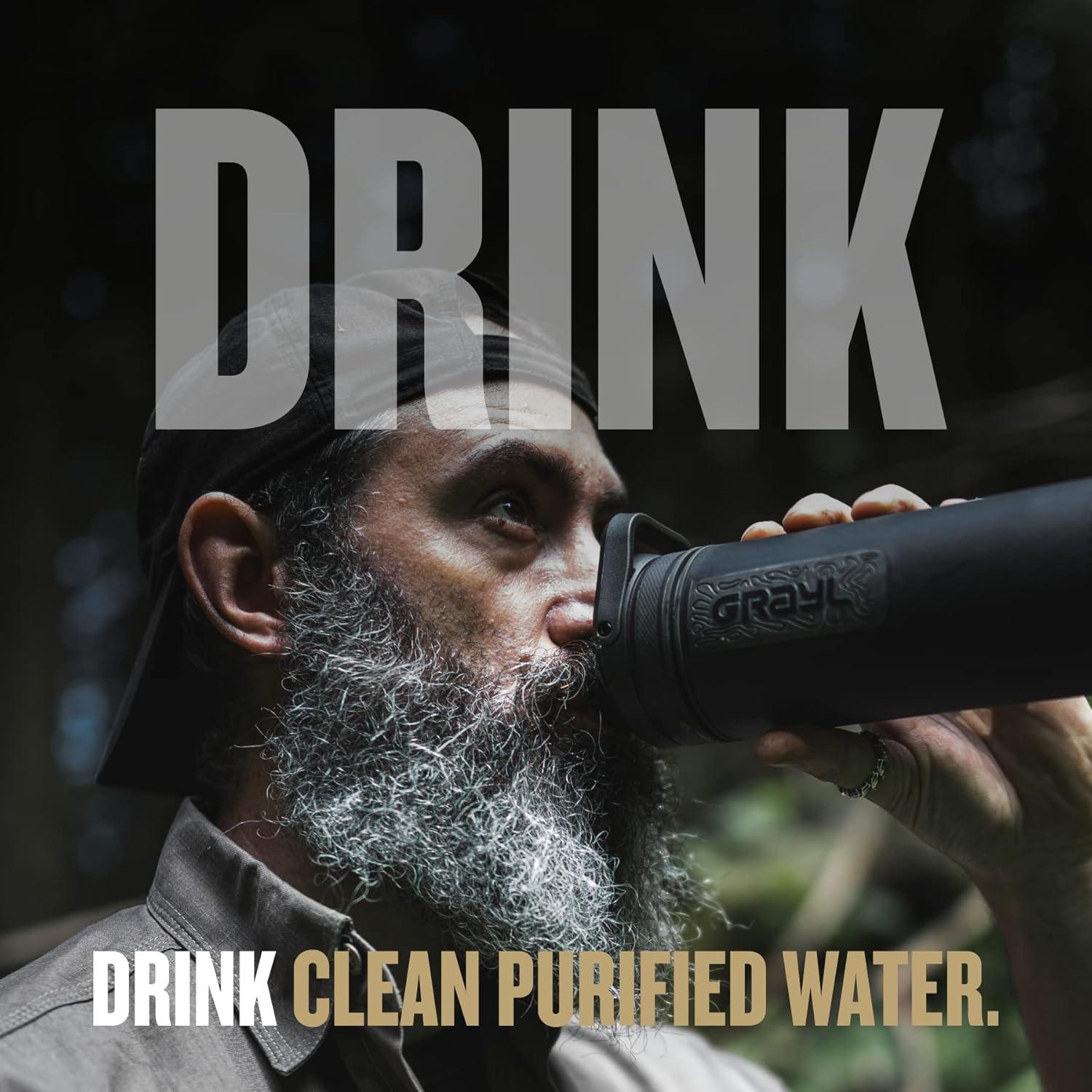 Cartucho Purificador GRAYL UltraPress 300 ciclos - Negro