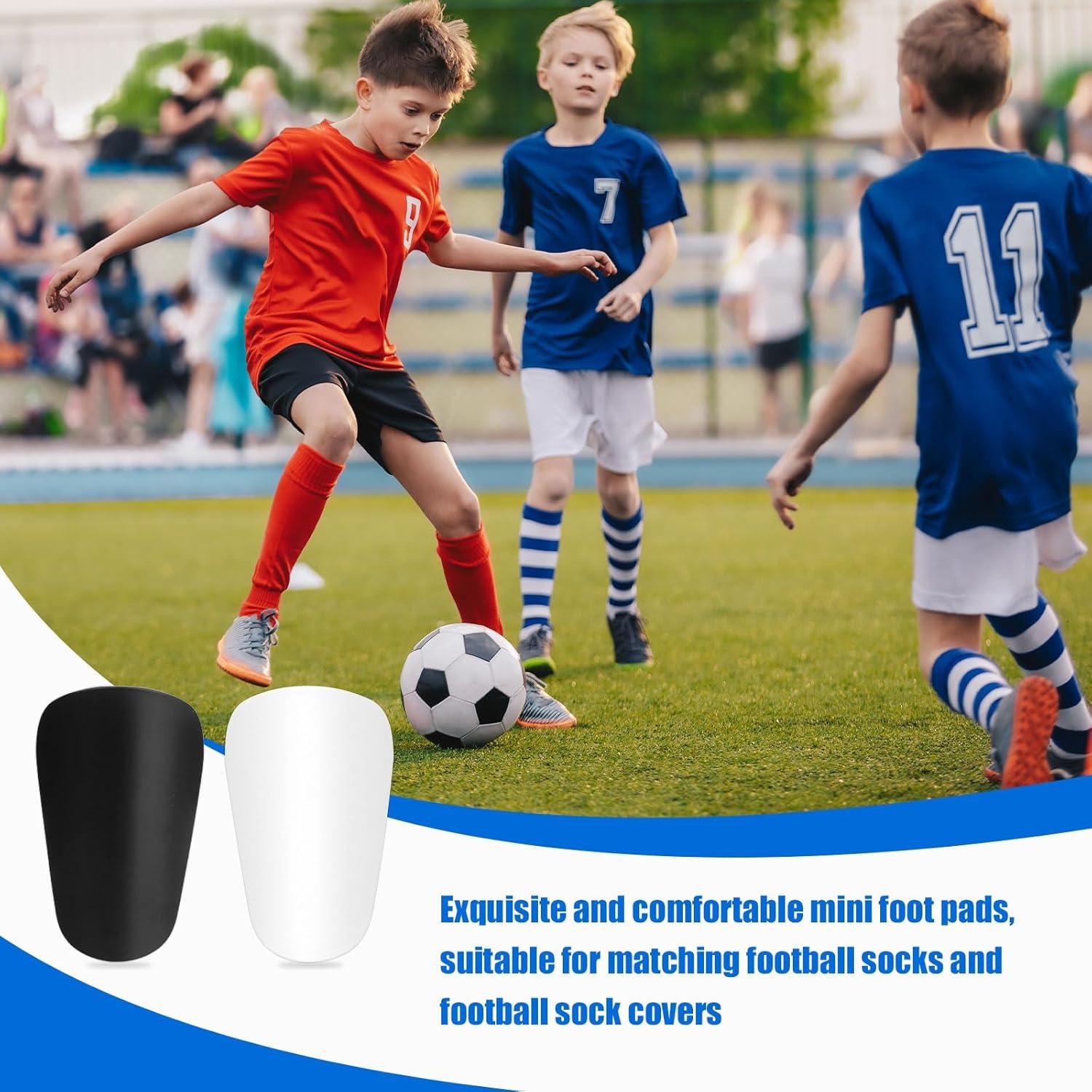 4 Piezas Espinilleras Mini NQEUEPN 8x5 cm Fútbol Unisex