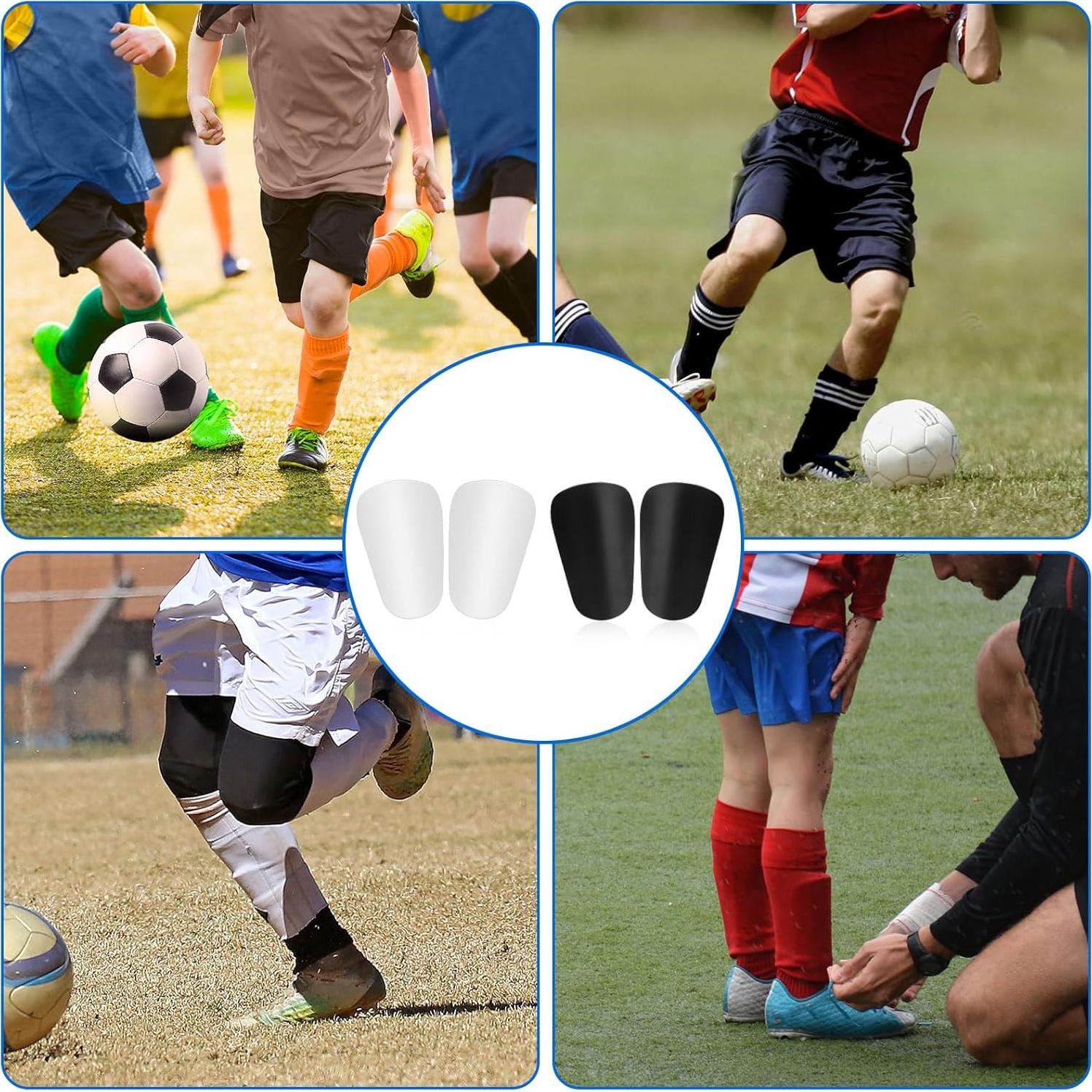 4 Piezas Espinilleras Mini NQEUEPN 8x5 cm Fútbol Unisex