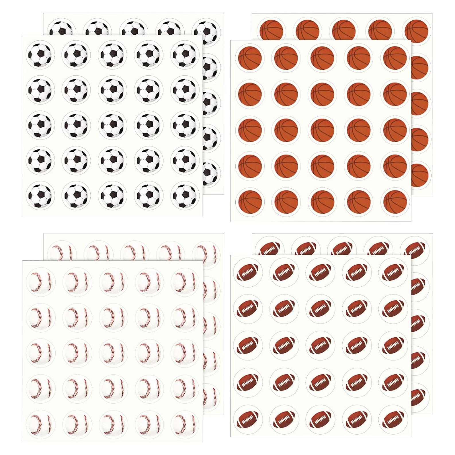 Calcomanías Deportivas Outus 200 Piezas Vinilo Multicolor