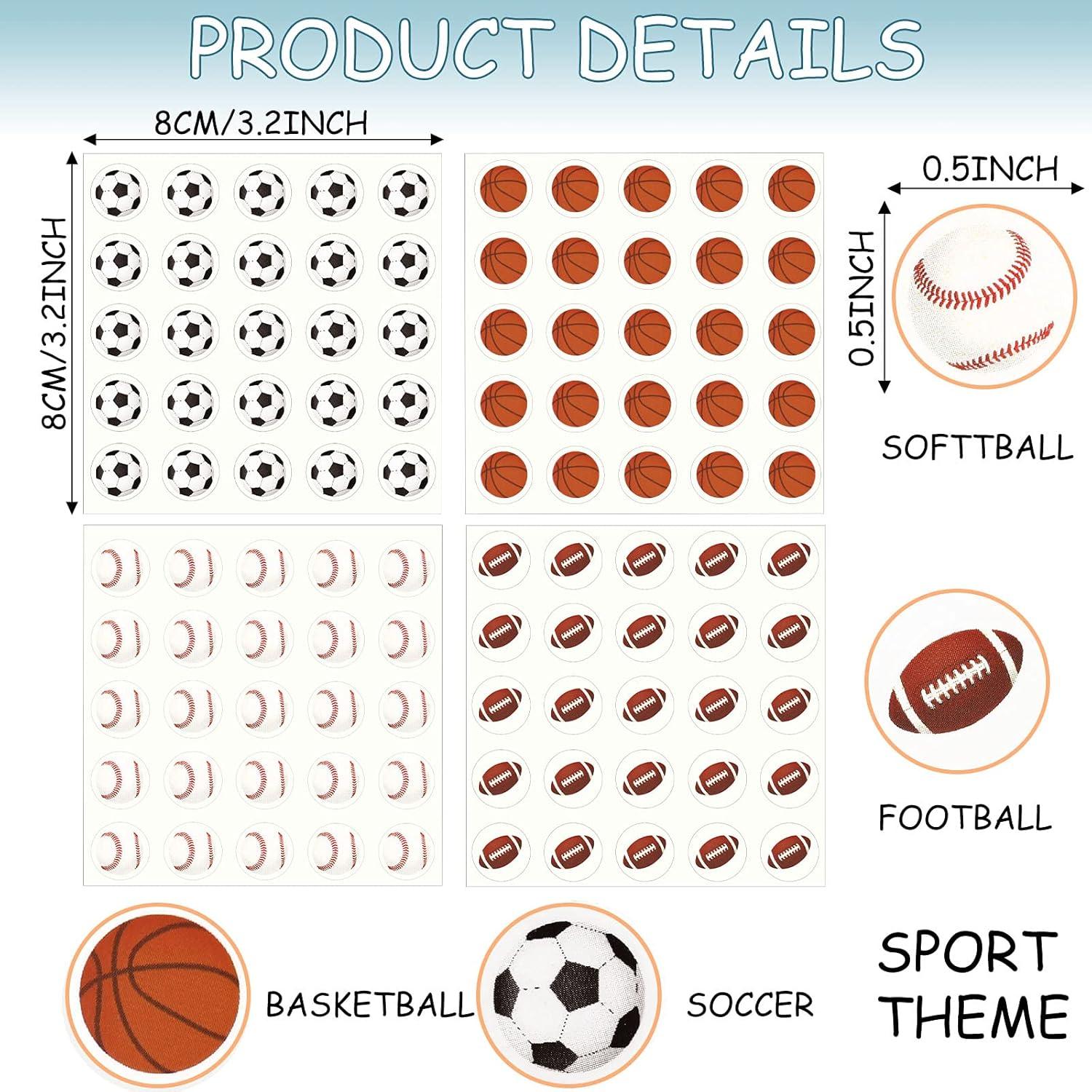 Calcomanías Deportivas Outus 200 Piezas Vinilo Multicolor