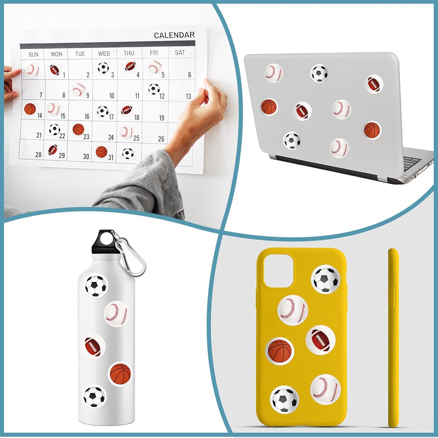 Calcomanías Deportivas Outus 200 Piezas Vinilo Multicolor