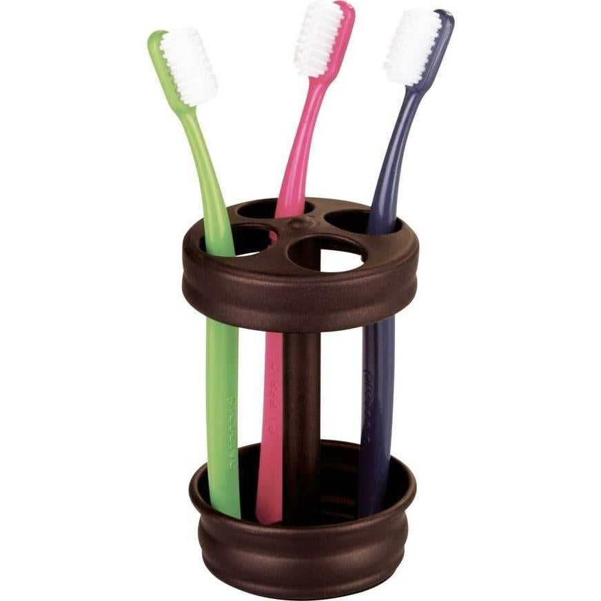 Soporte de Cepillo de Dientes iDesign Olivia Bronce 8.26x12.7cm