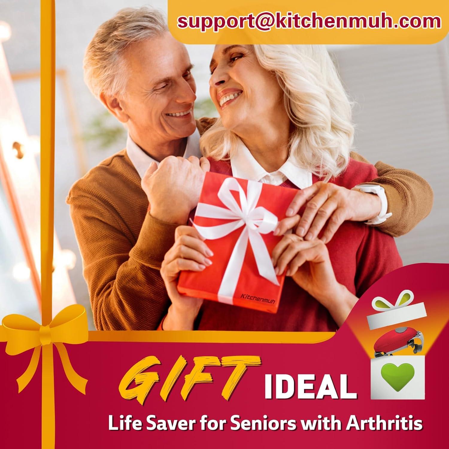 Abridor de Tarros Eléctrico KITCHENMUH Rojo Automático