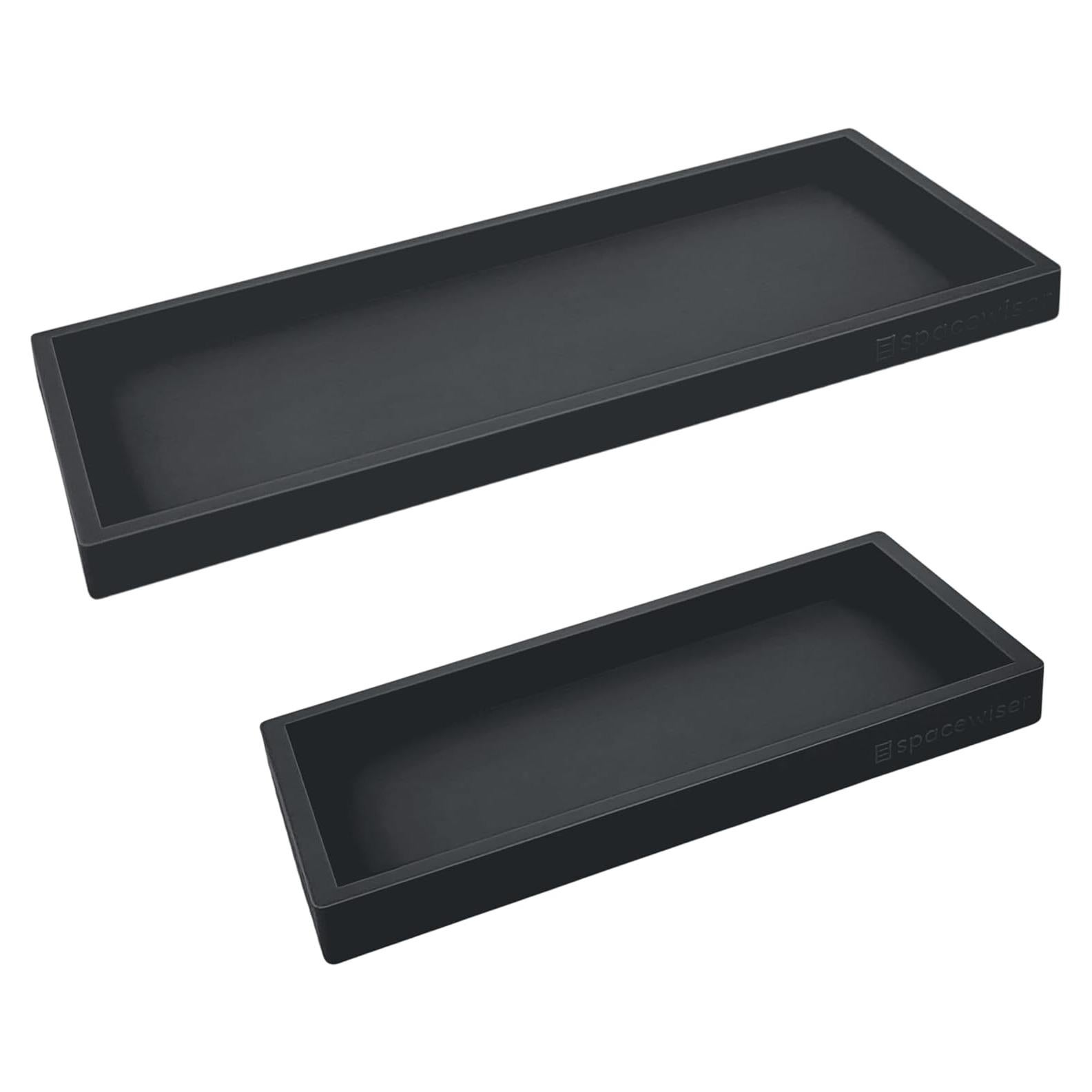 Set de Bandejas de Silicona Spacewiser - 2 Piezas Negras 28cm y 18cm