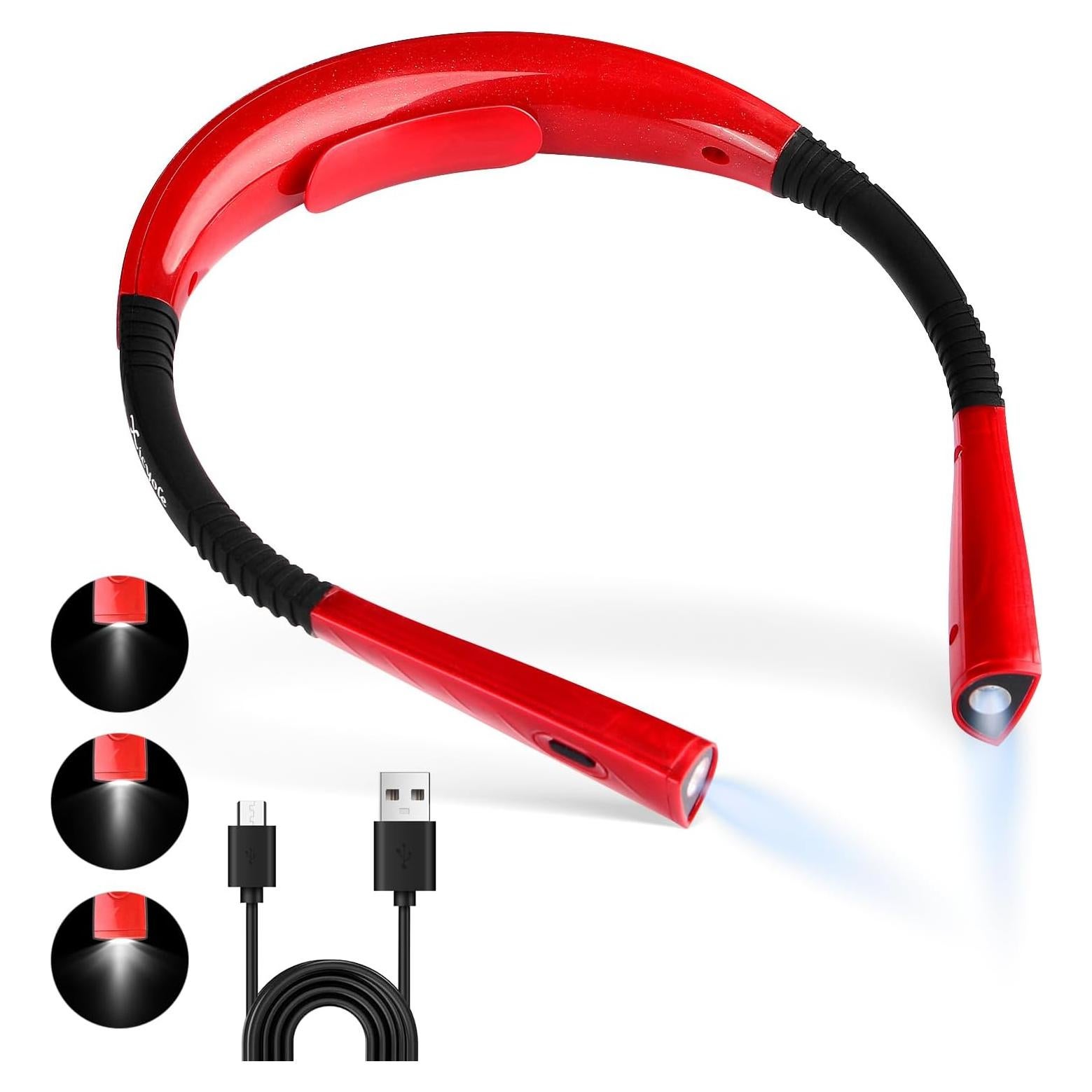 Luz de Lectura para Cuello Xicyole - Recargable USB, 3 Modos