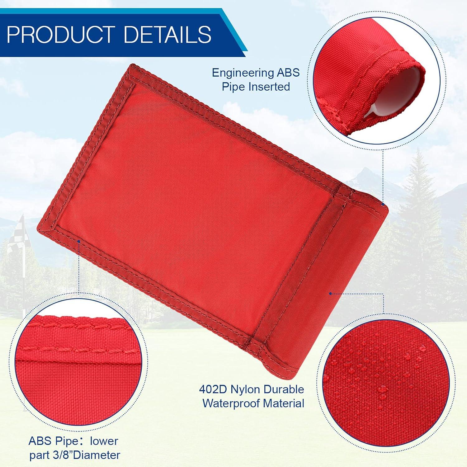 Banderas de Golf Oudain 6 Pcs Nylon 20x15 cm Impermeables