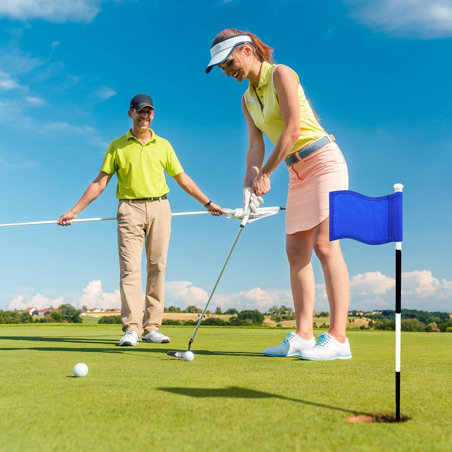 Banderas de Golf Oudain 6 Pcs Nylon 20x15 cm Impermeables