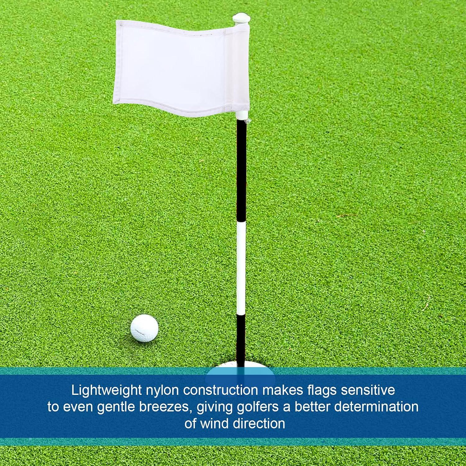 Banderas de Golf Oudain 6 Pcs Nylon 20x15 cm Impermeables