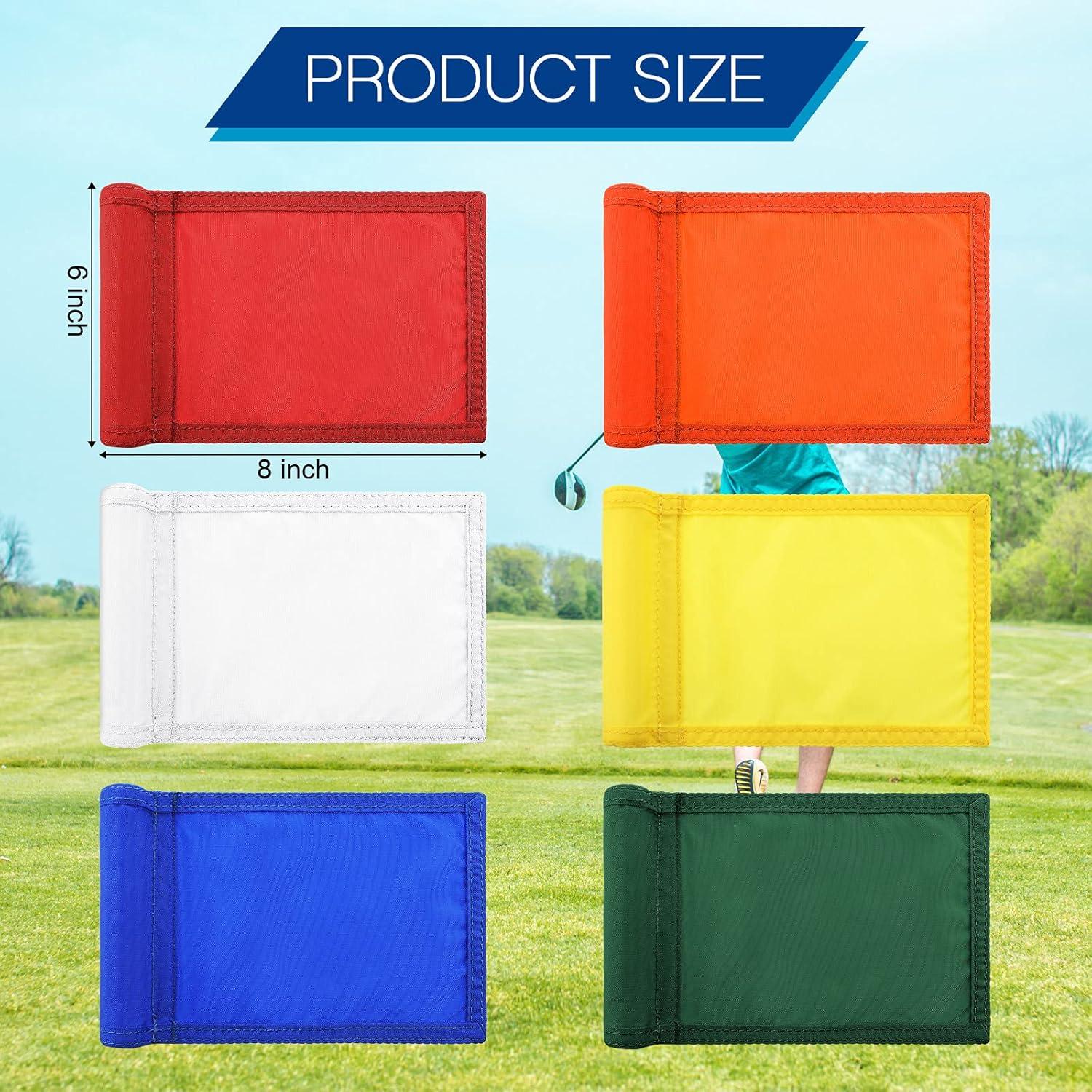 Banderas de Golf Oudain 6 Pcs Nylon 20x15 cm Impermeables
