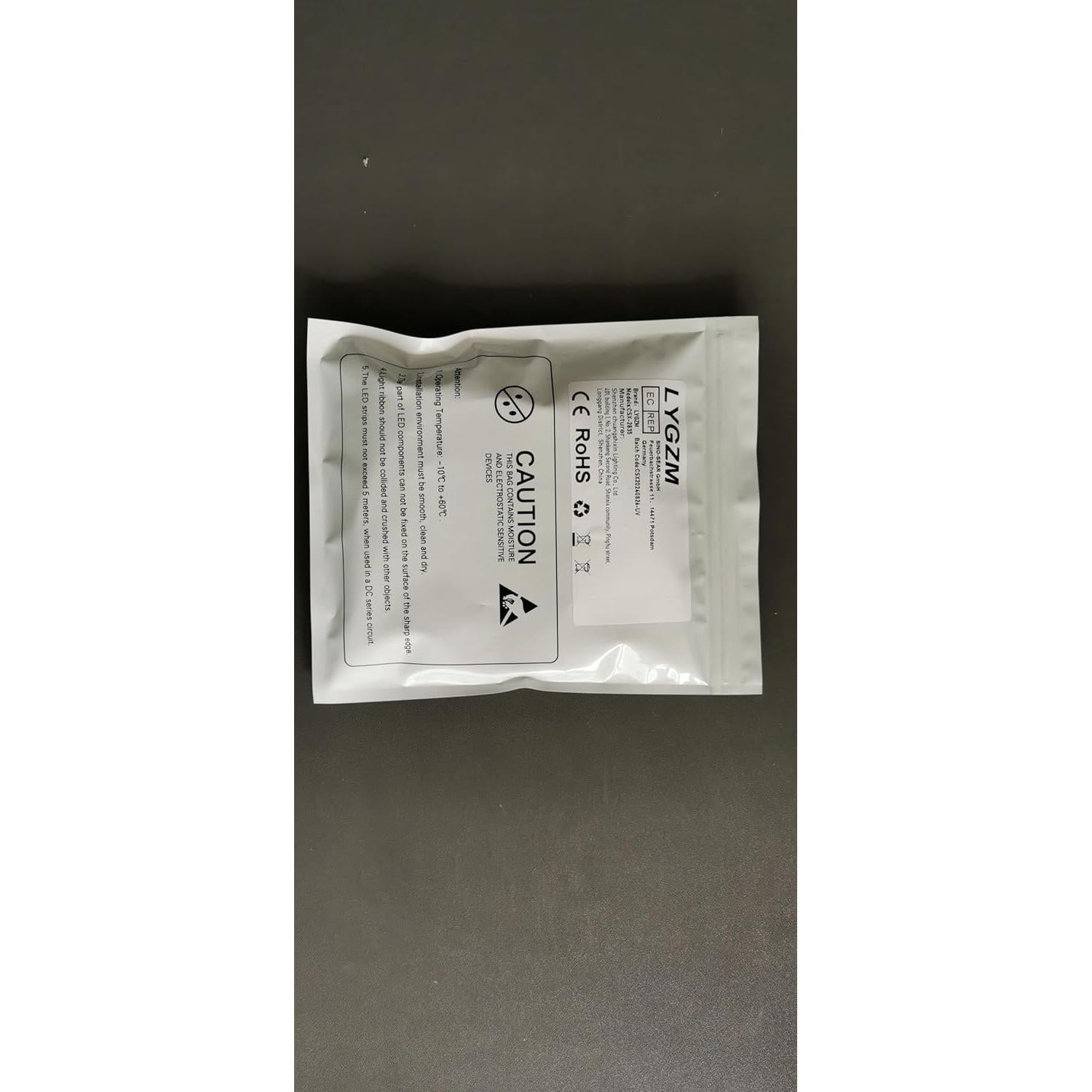 Tira LED UV 2M LYGZM 120 LEDs Luz Negra USB Efecto Fiesta