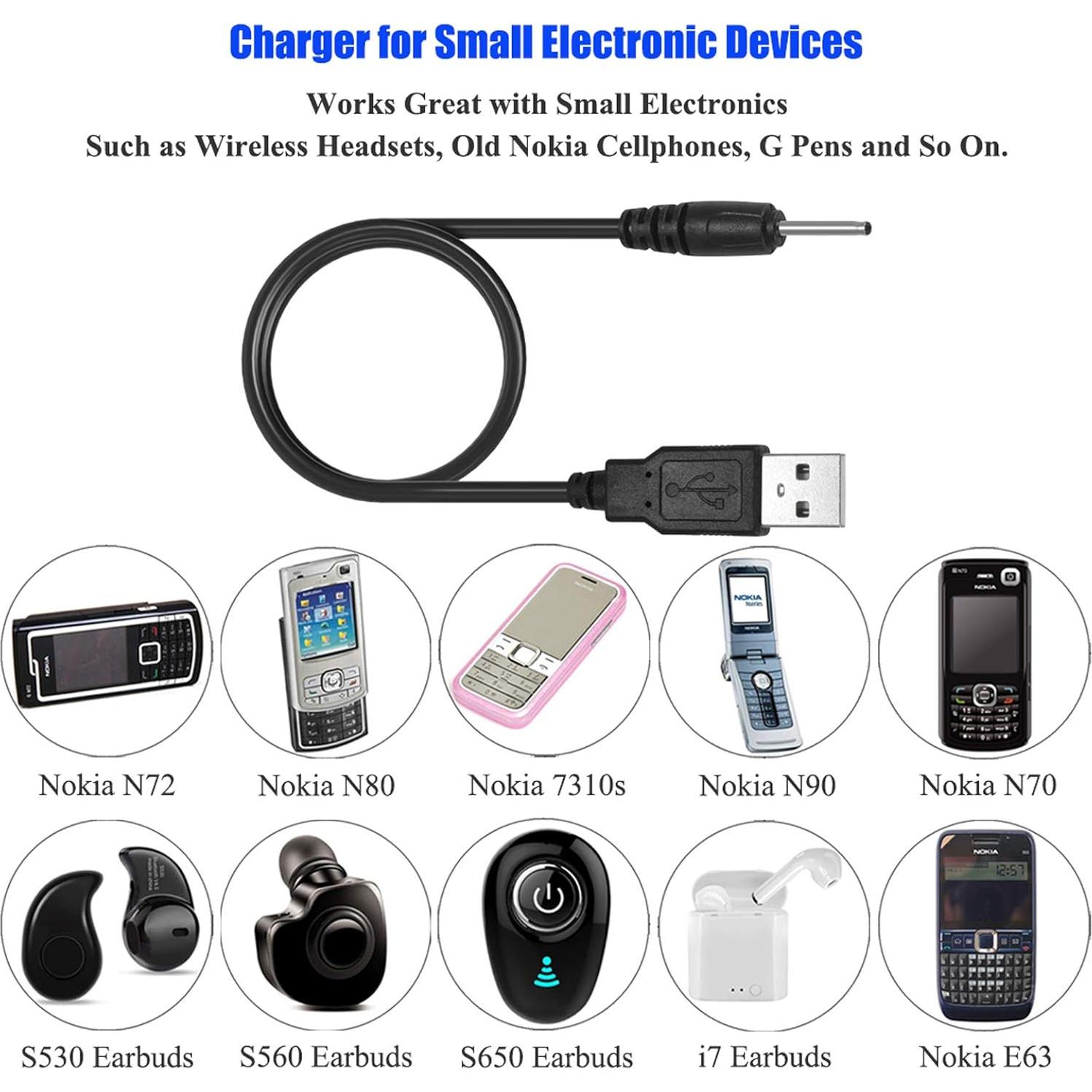 Cargador USB DC PChero para Auriculares Mini S530 30cm