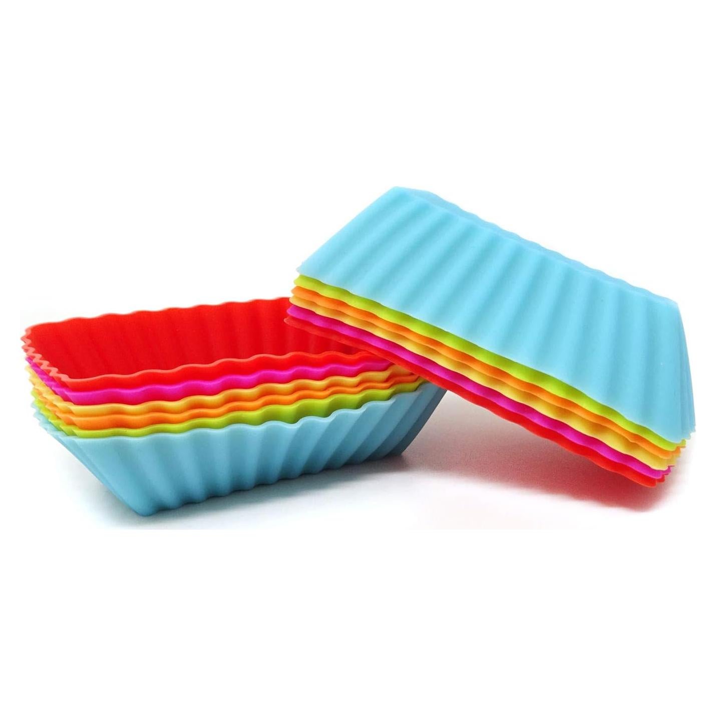 Conjunto de 12 Moldes de Silicona Rectangulares Honbay 83x46mm