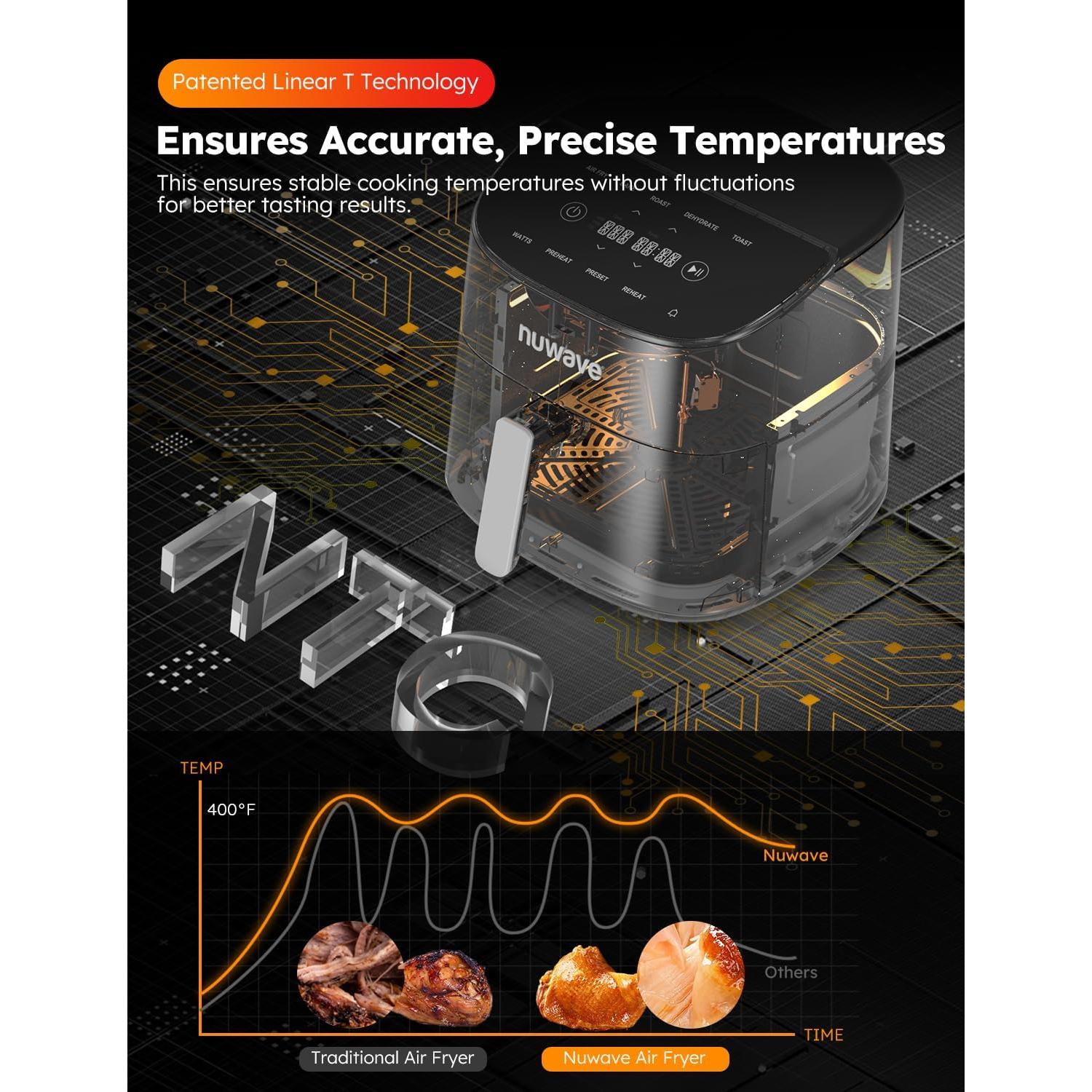 Freidora de Aire Nuwave Brio Plus 8 Qt Digital 1800W