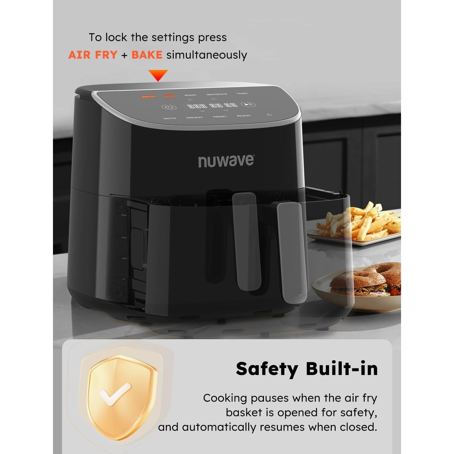 Freidora de Aire Nuwave Brio Plus 8 Qt Digital 1800W