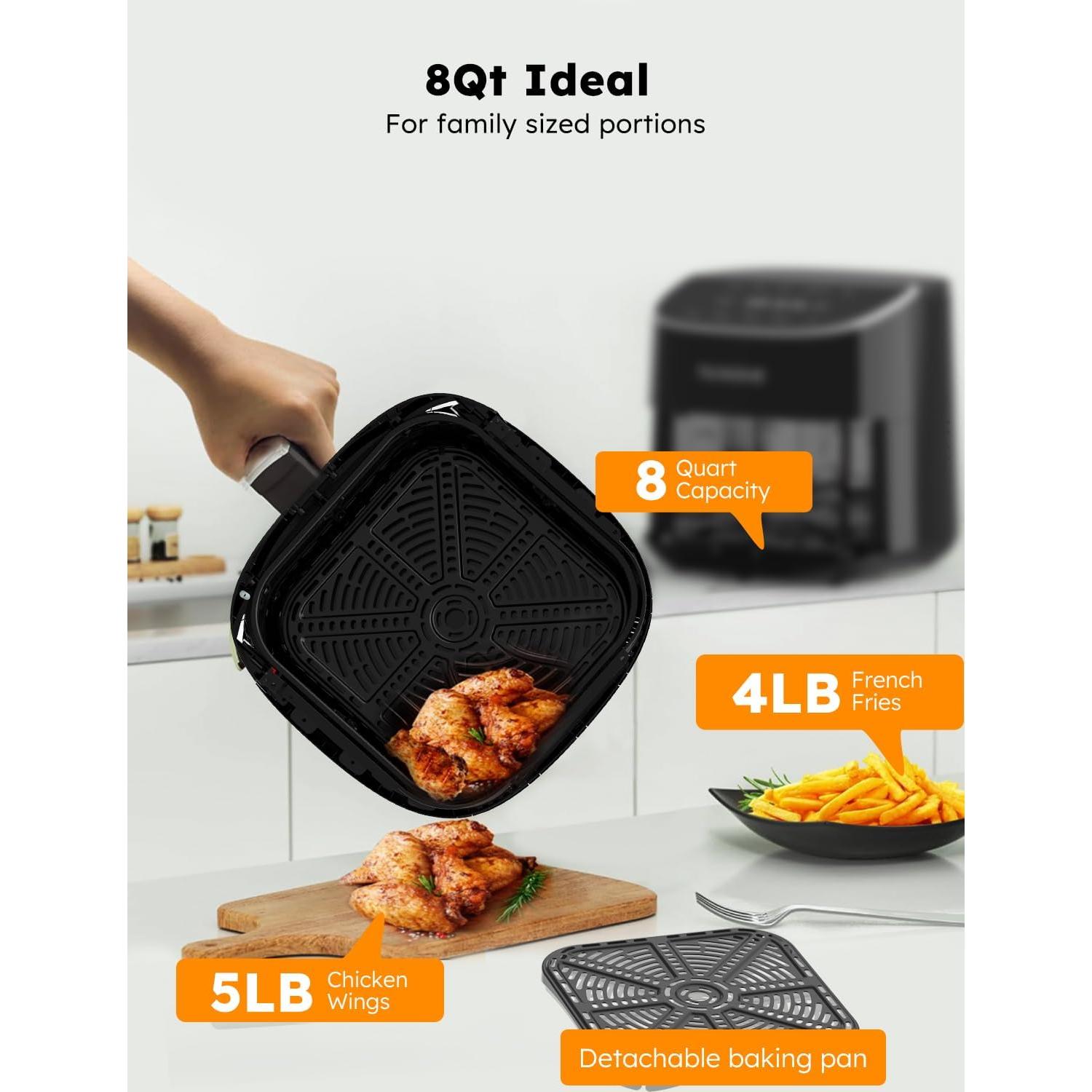 Freidora de Aire Nuwave Brio Plus 8 Qt Digital 1800W