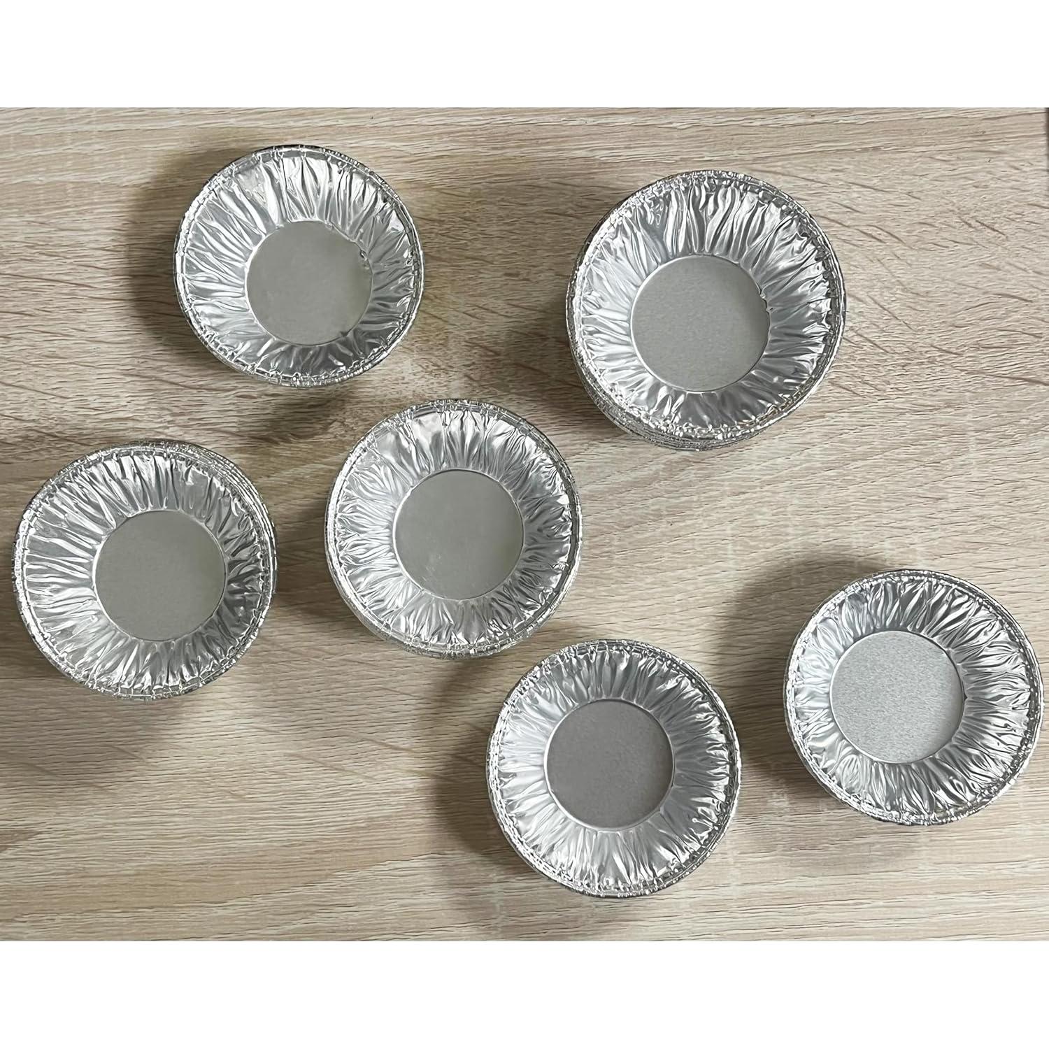 Moldes desechables de aluminio AIDUZETY para tartas 7.1 cm - 40 unidades