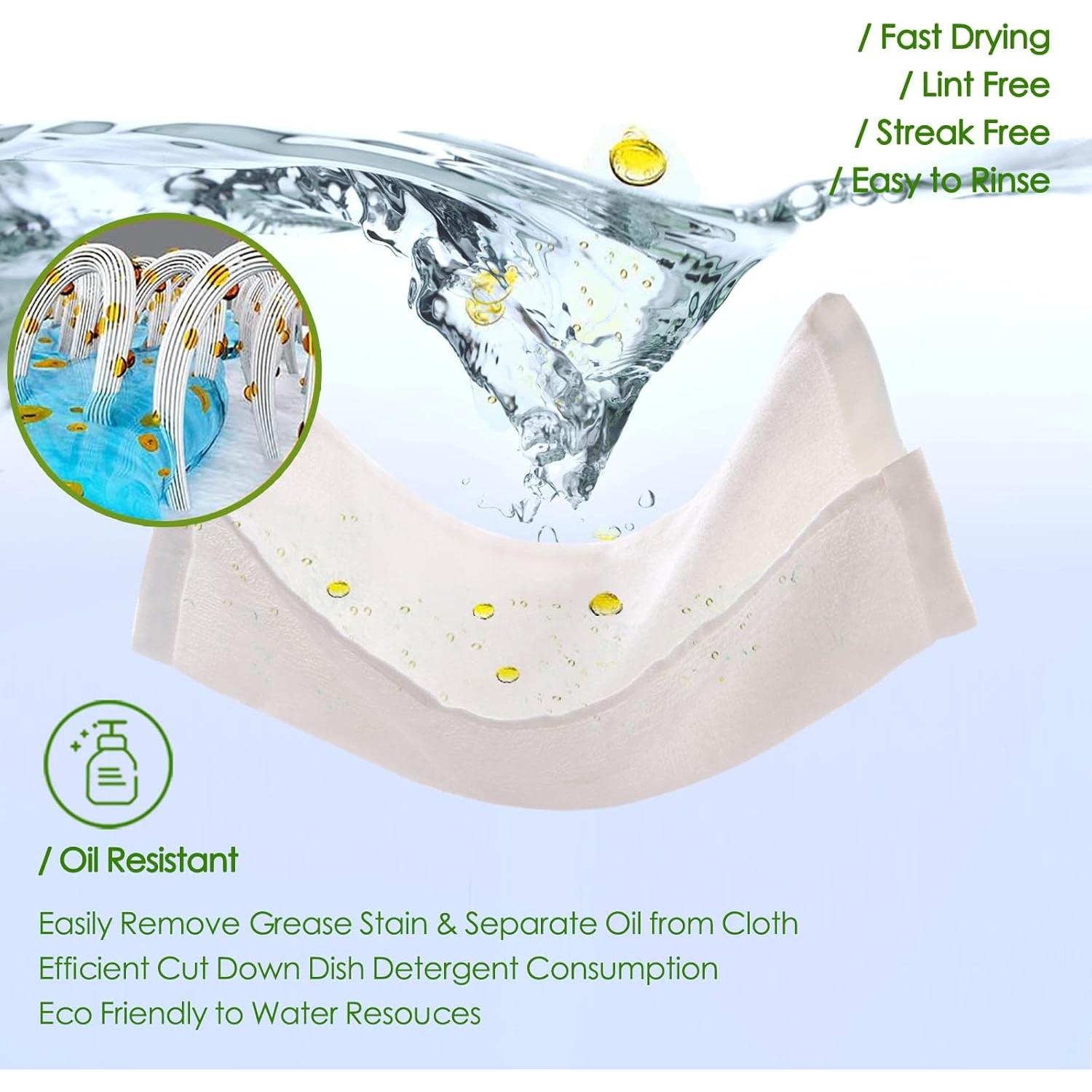 Paños de Cocina Reutilizables Jeffsun 6 Pack 25.4x35.6 cm