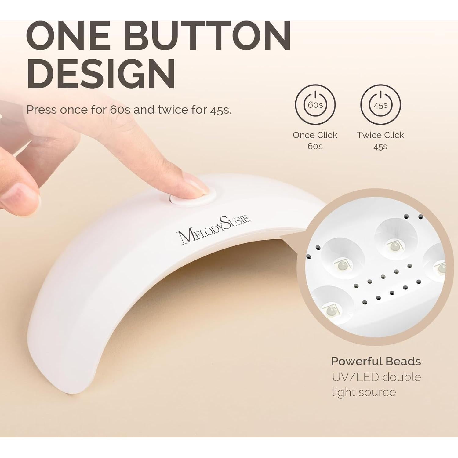 Lámpara de Uñas UV LED MelodySusie P-Art04 Mini 6W