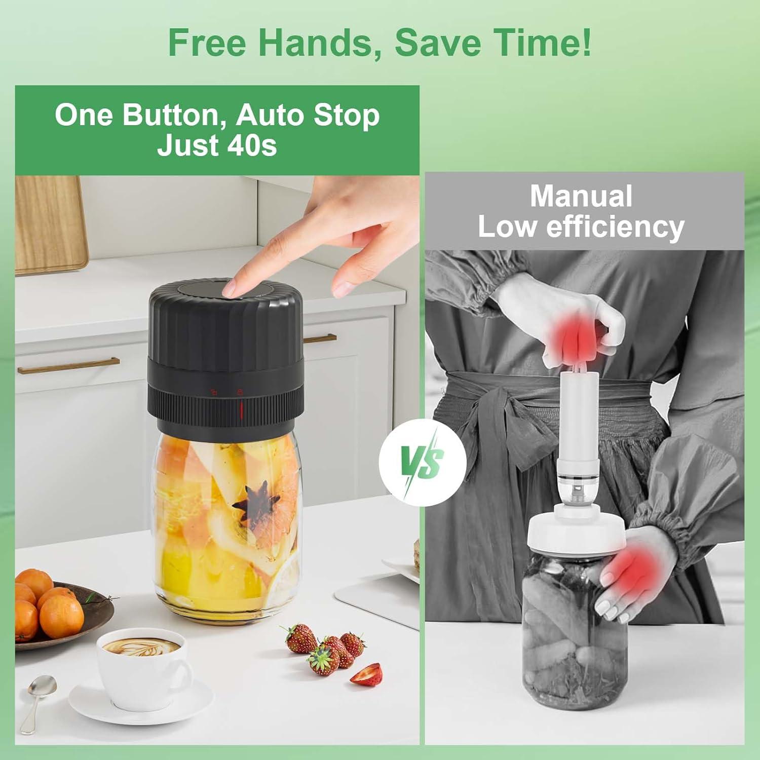 Sellador al Vacío Eléctrico SelePow VP06+ para Tarros - Negro