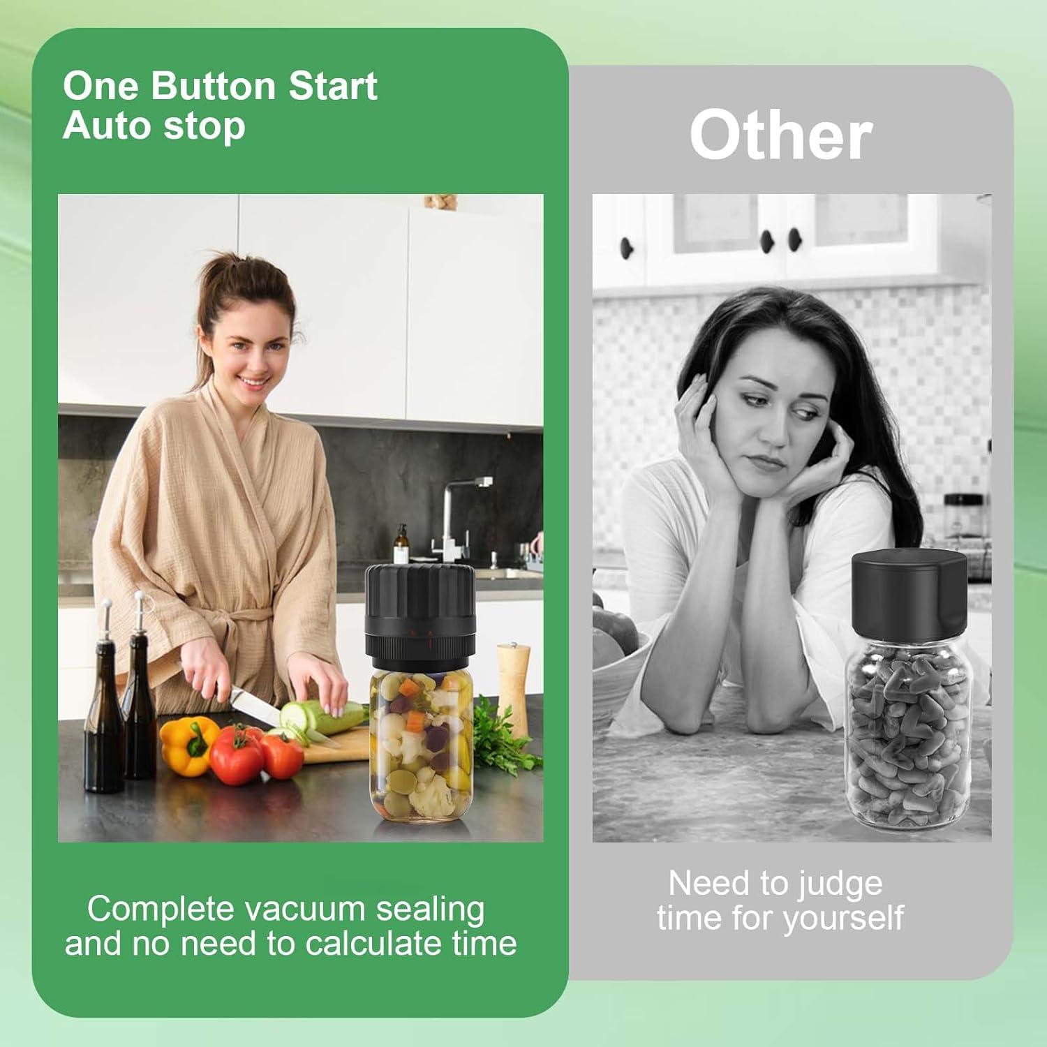 Sellador al Vacío Eléctrico SelePow VP06+ para Tarros - Negro