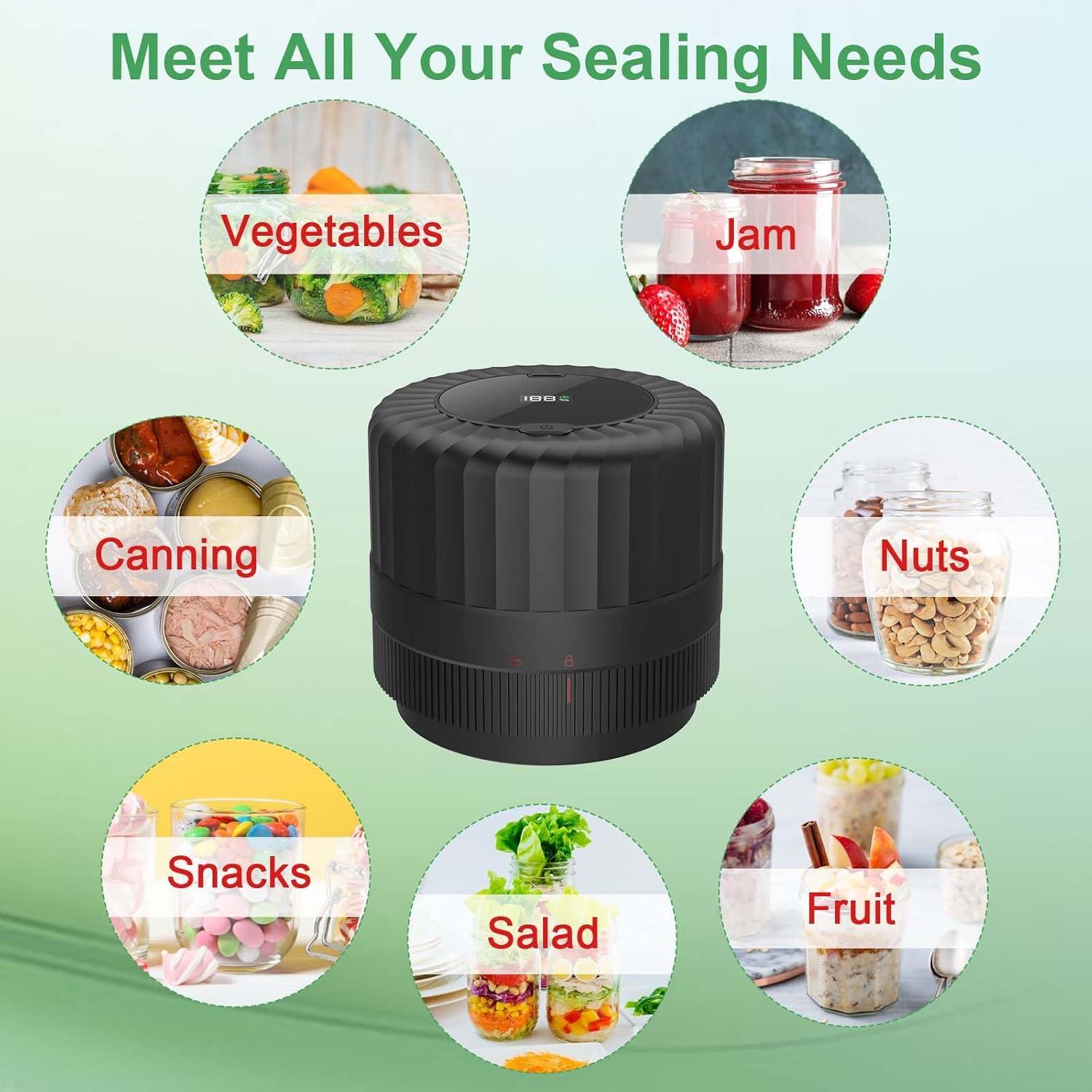 Sellador al Vacío Eléctrico SelePow VP06+ para Tarros - Negro