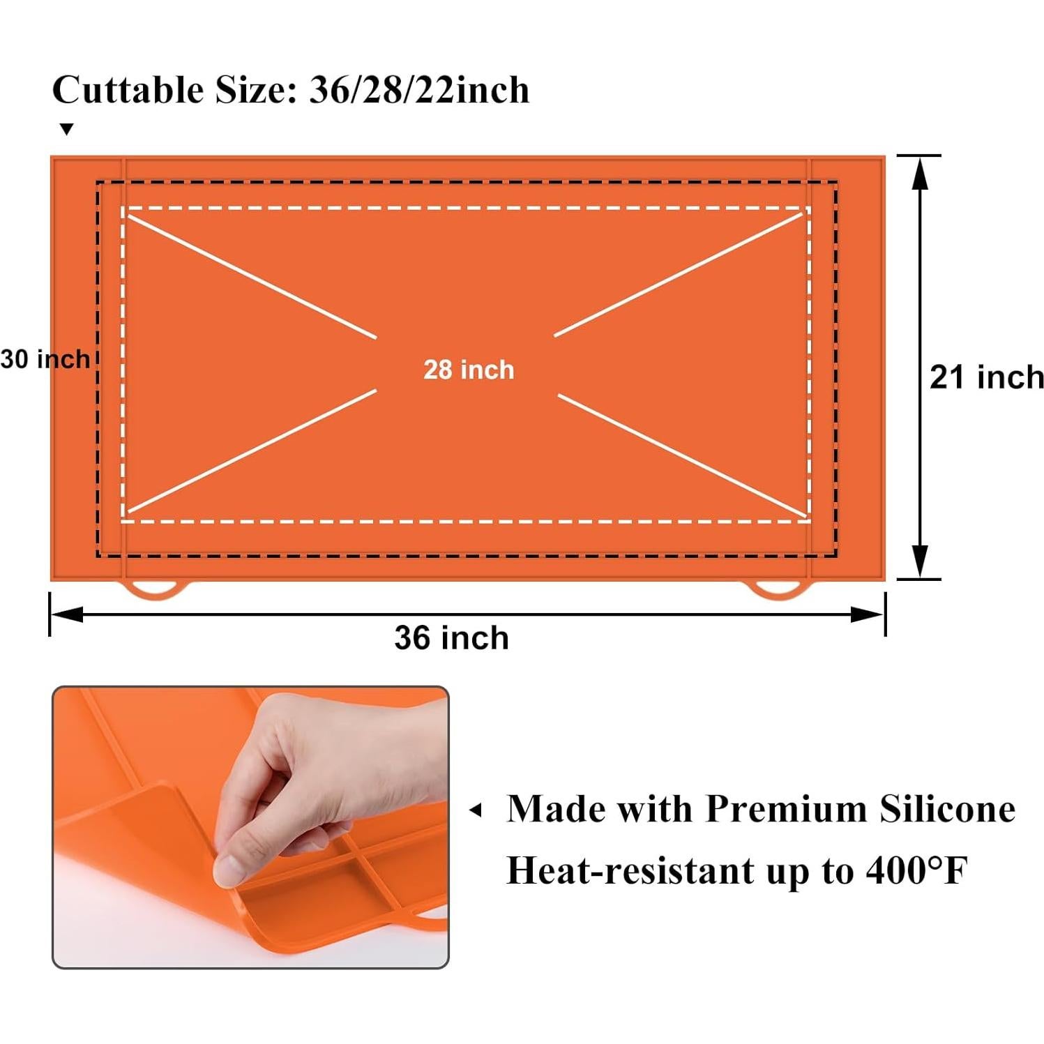 Mat de Silicona HONSREO 90x54 cm para Grill Blackstone