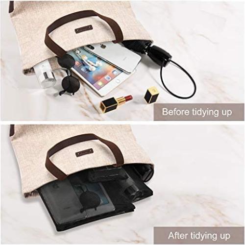 Bolsa de Malla Organizador Cosmético EASYFUN 4 Pcs Negra